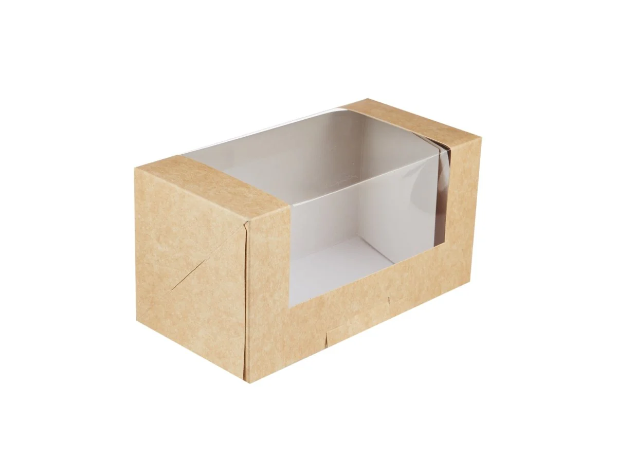 Kraft Square Deli Box with Window - Image 6