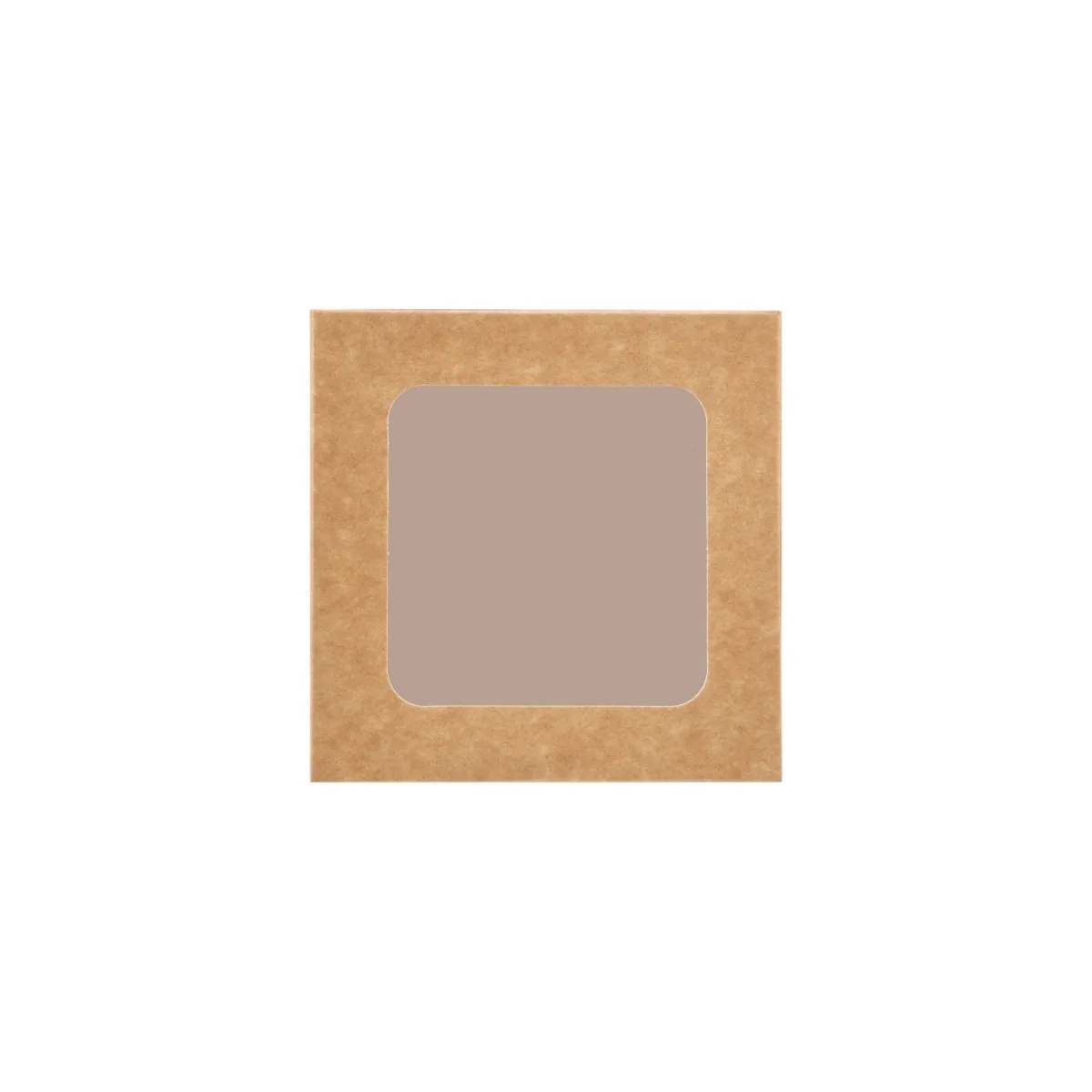 Kraft Square Salad Box with Window 250 Pieces