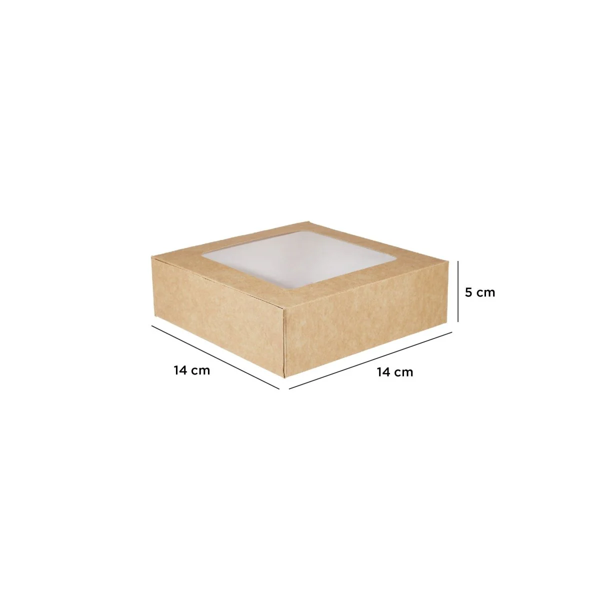 Kraft Square Salad Box with Window 250 Pieces - Image 12