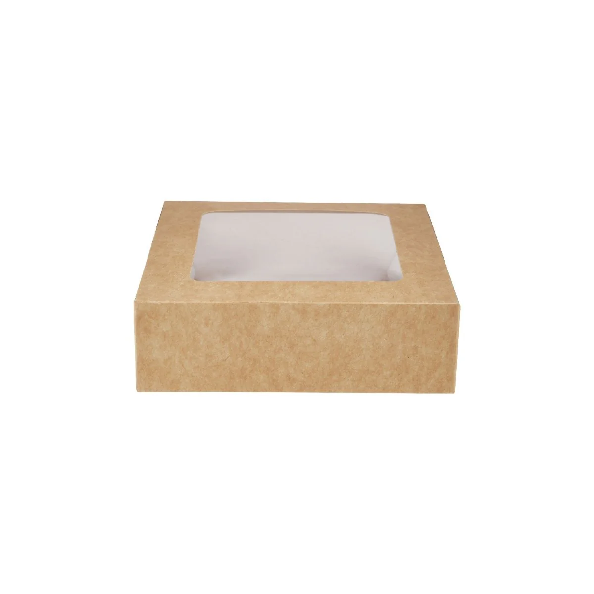 Kraft Square Salad Box with Window 250 Pieces - Image 15