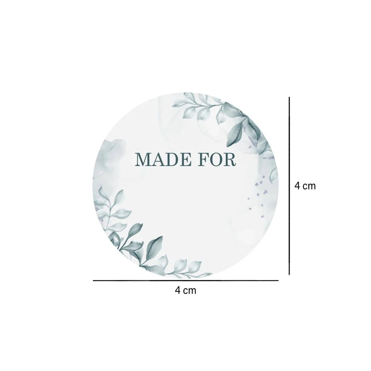 Made For Sticker Grey Roll 250 Pieces - Image 2