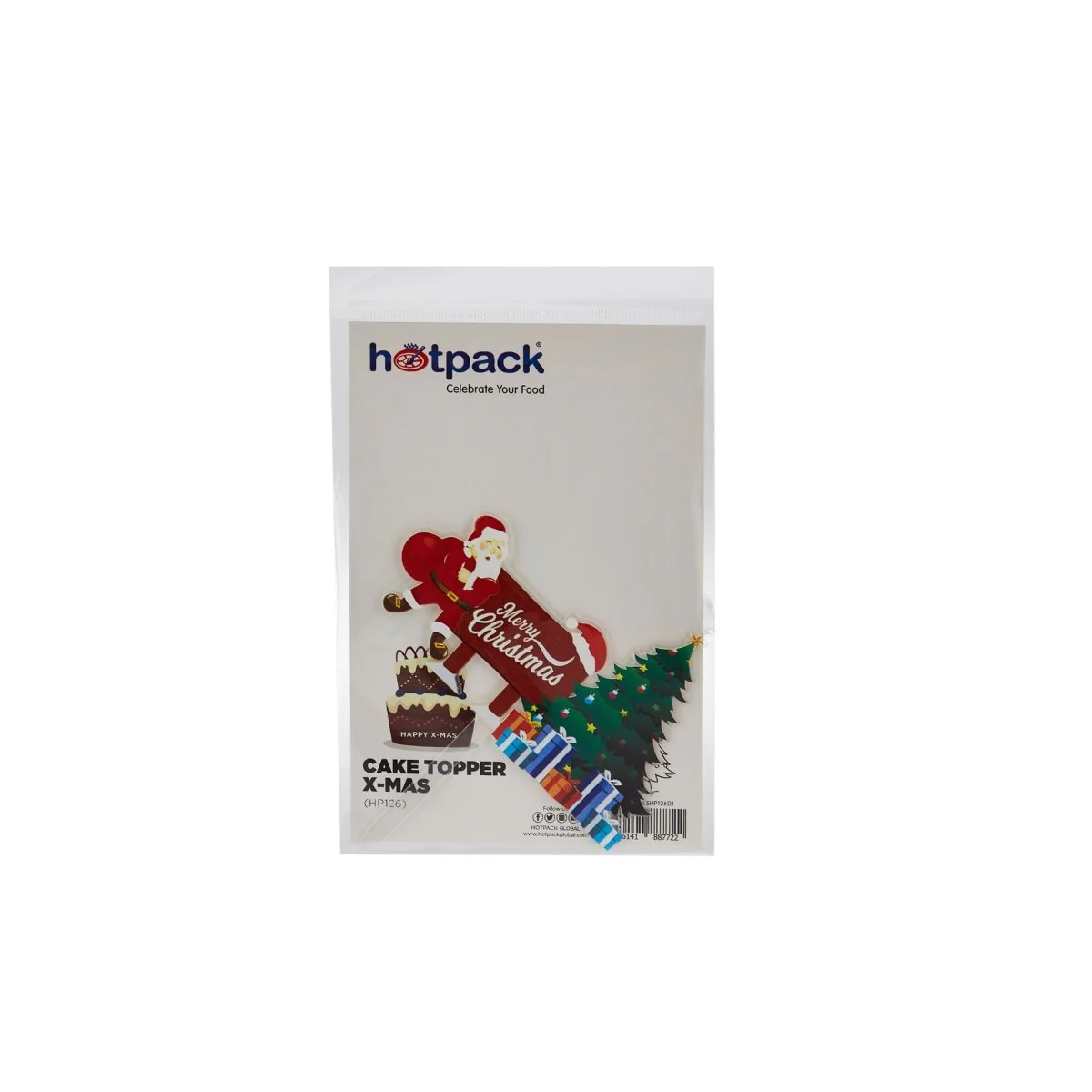 Merry Christmas Cake Topper 1 Piece - Image 3