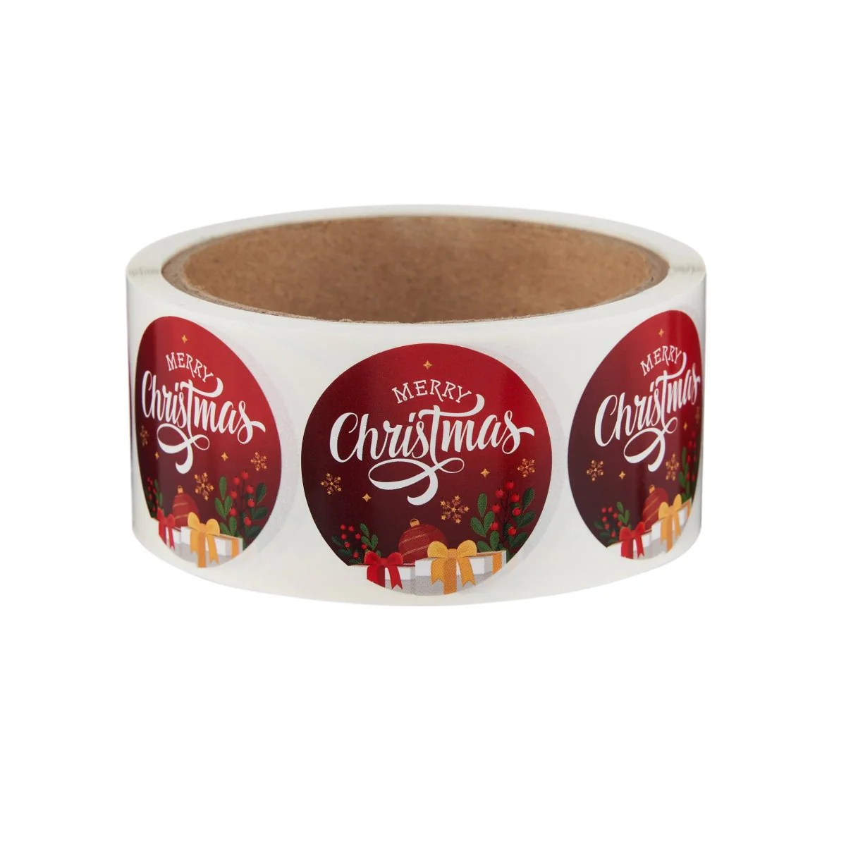 Merry Christmas Sticker Roll 250 Pieces x 2 Designs - Image 4