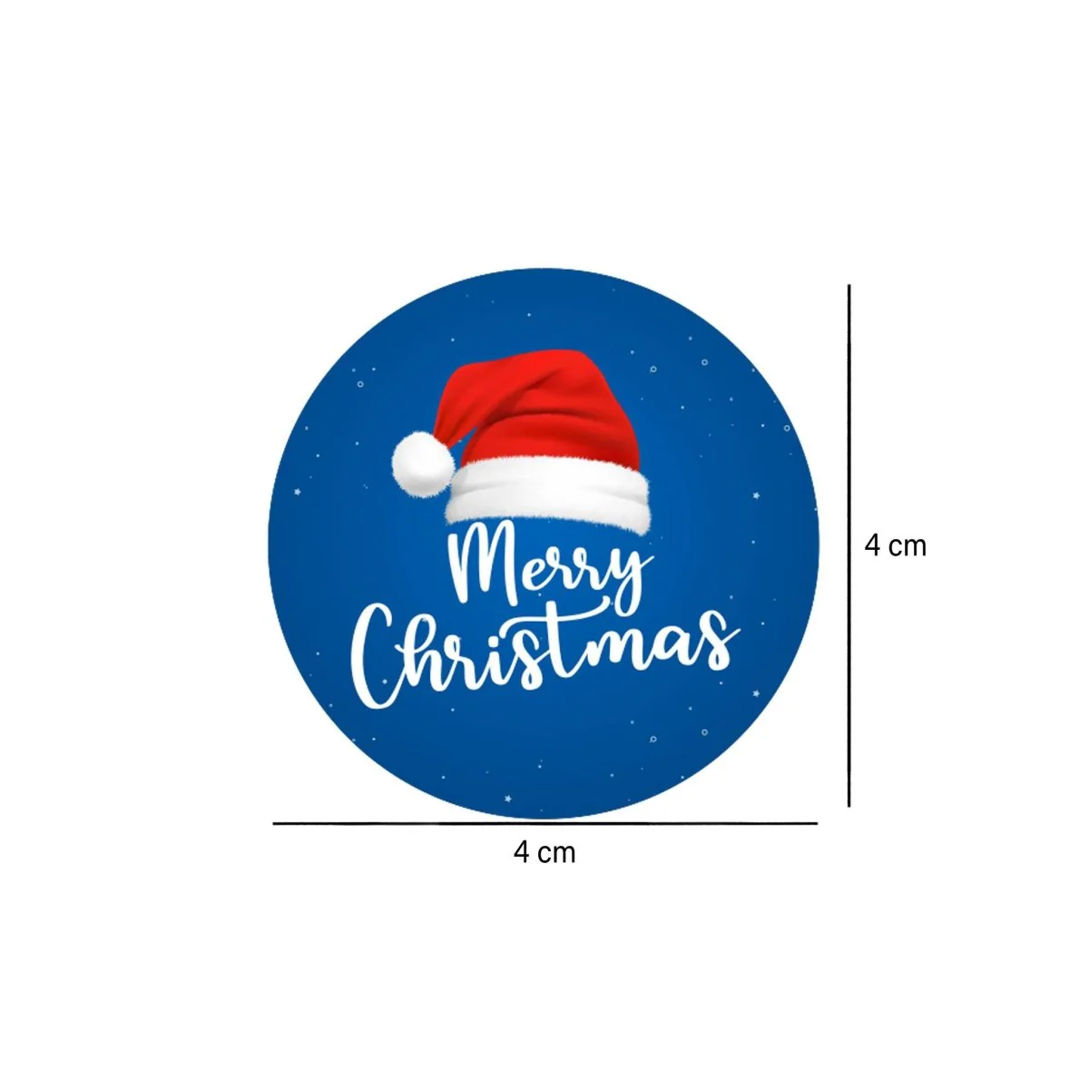 Merry Christmas Sticker Roll 250 Pieces x 2 Designs - Image 6