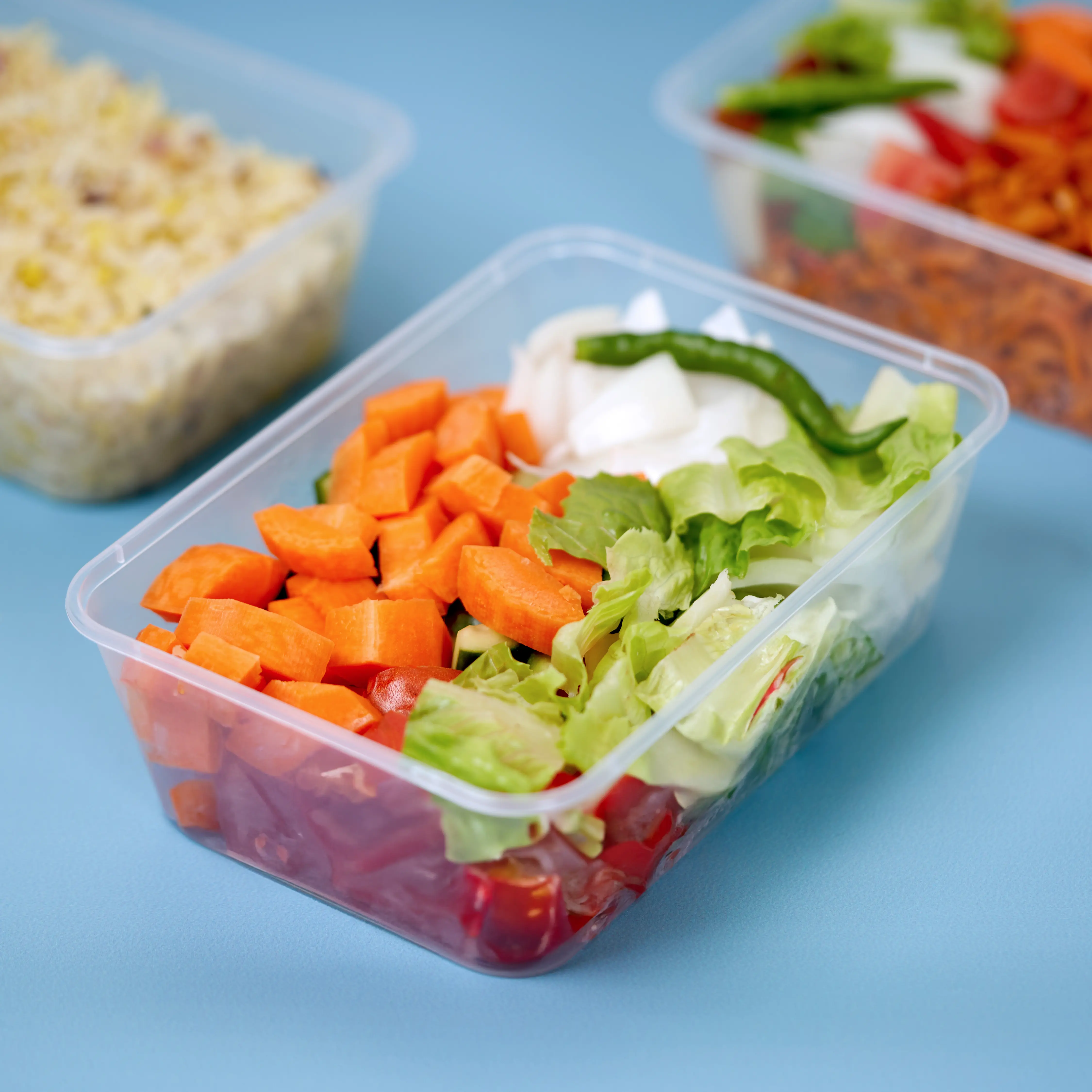 Microwaveable Container  750 ML With Lid 5 Pieces - Image 7