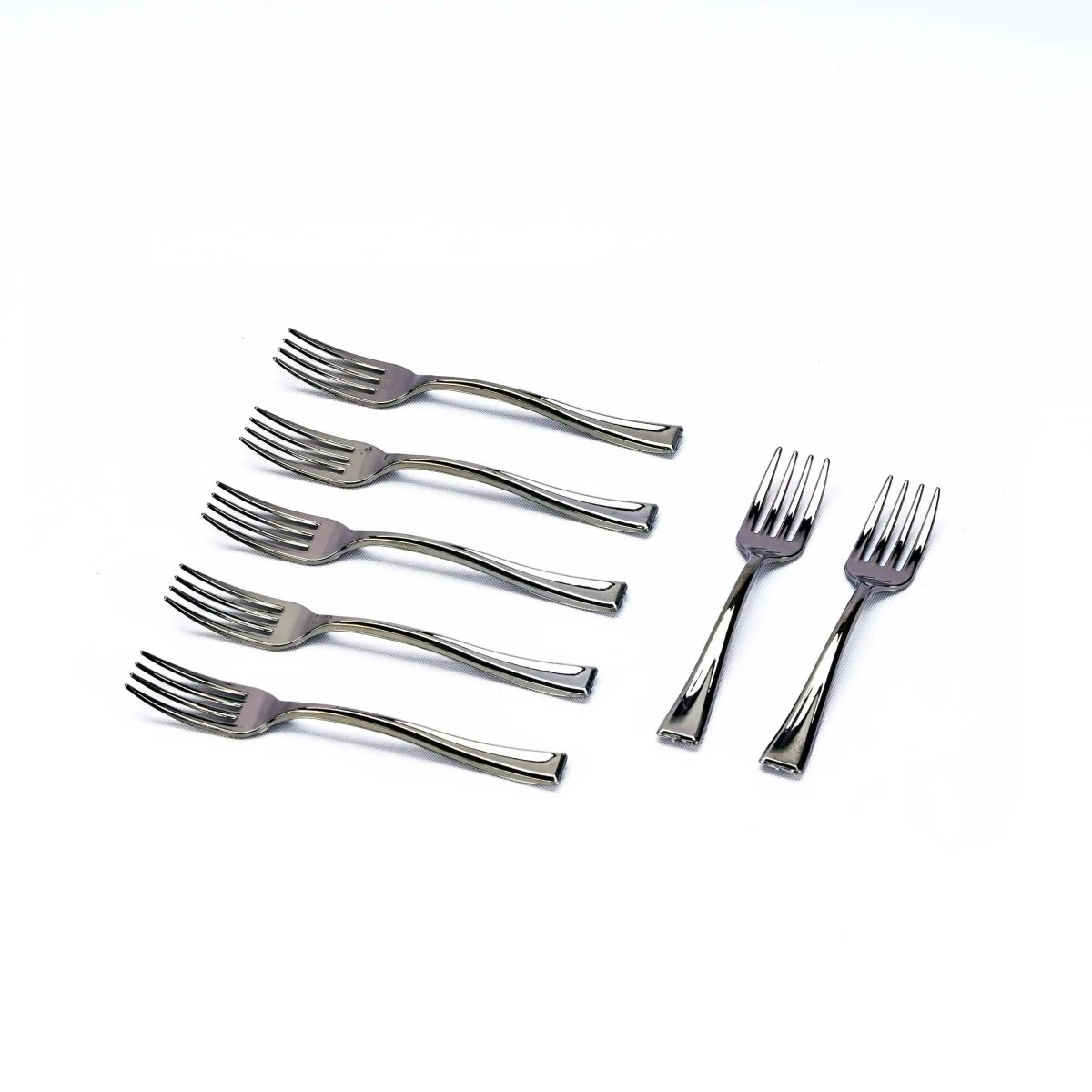 Mini-Tasting Silver Forks 50 Pieces - Image 2