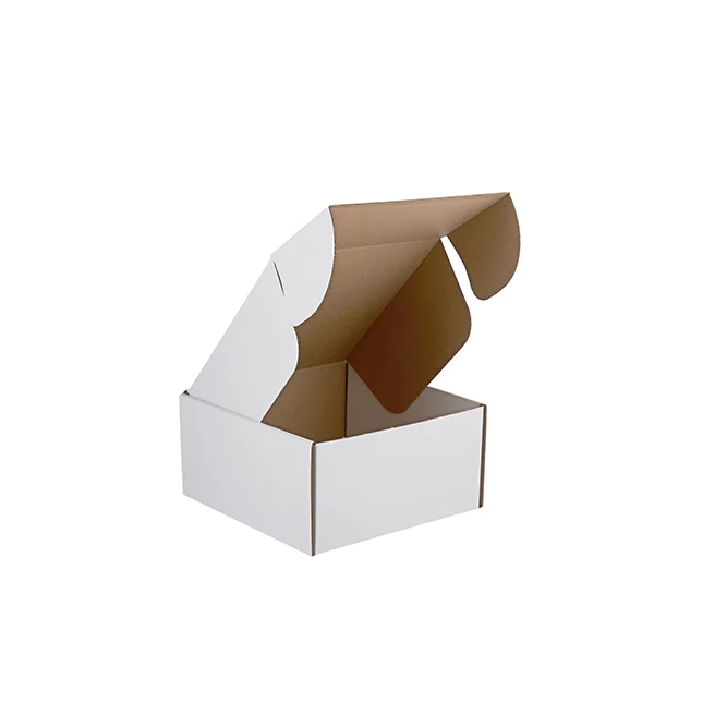 Multipurpose Cardboard Corrugated E-Commerce Shipping Box | White - Image 15