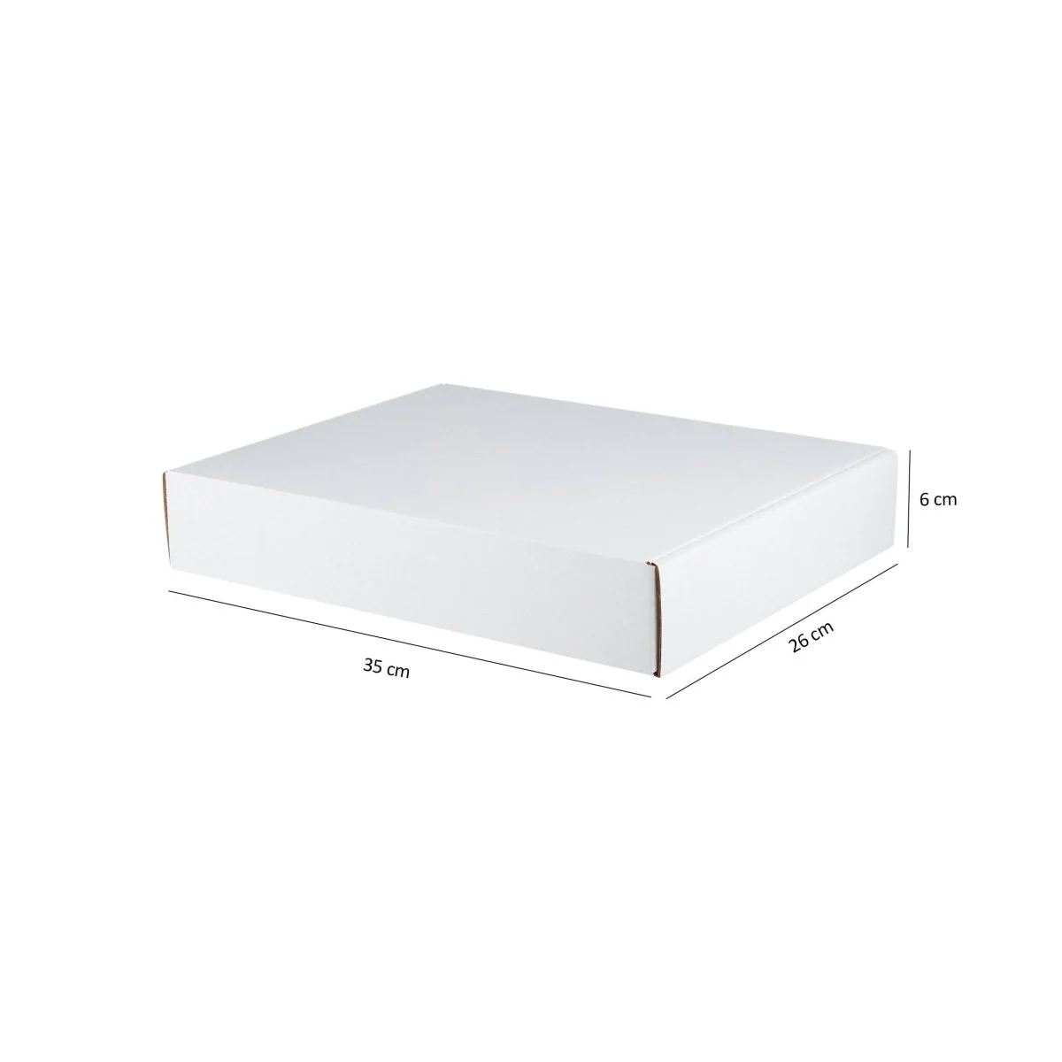 Multipurpose Cardboard Corrugated E-commerce Shipping Box | White - Image 3