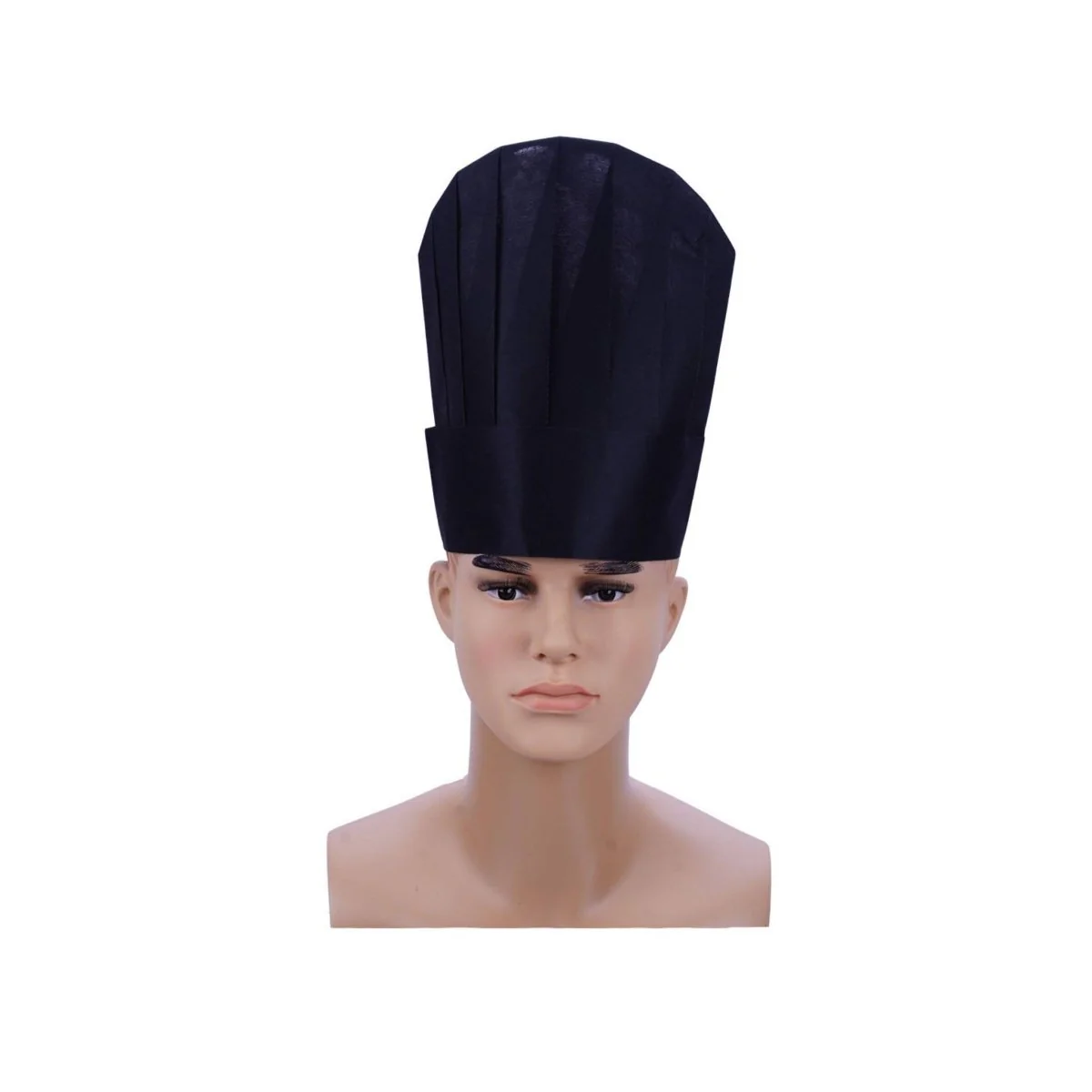 Non Woven Chef Hat 11 Inch Black 50 Pieces X 4 Packets