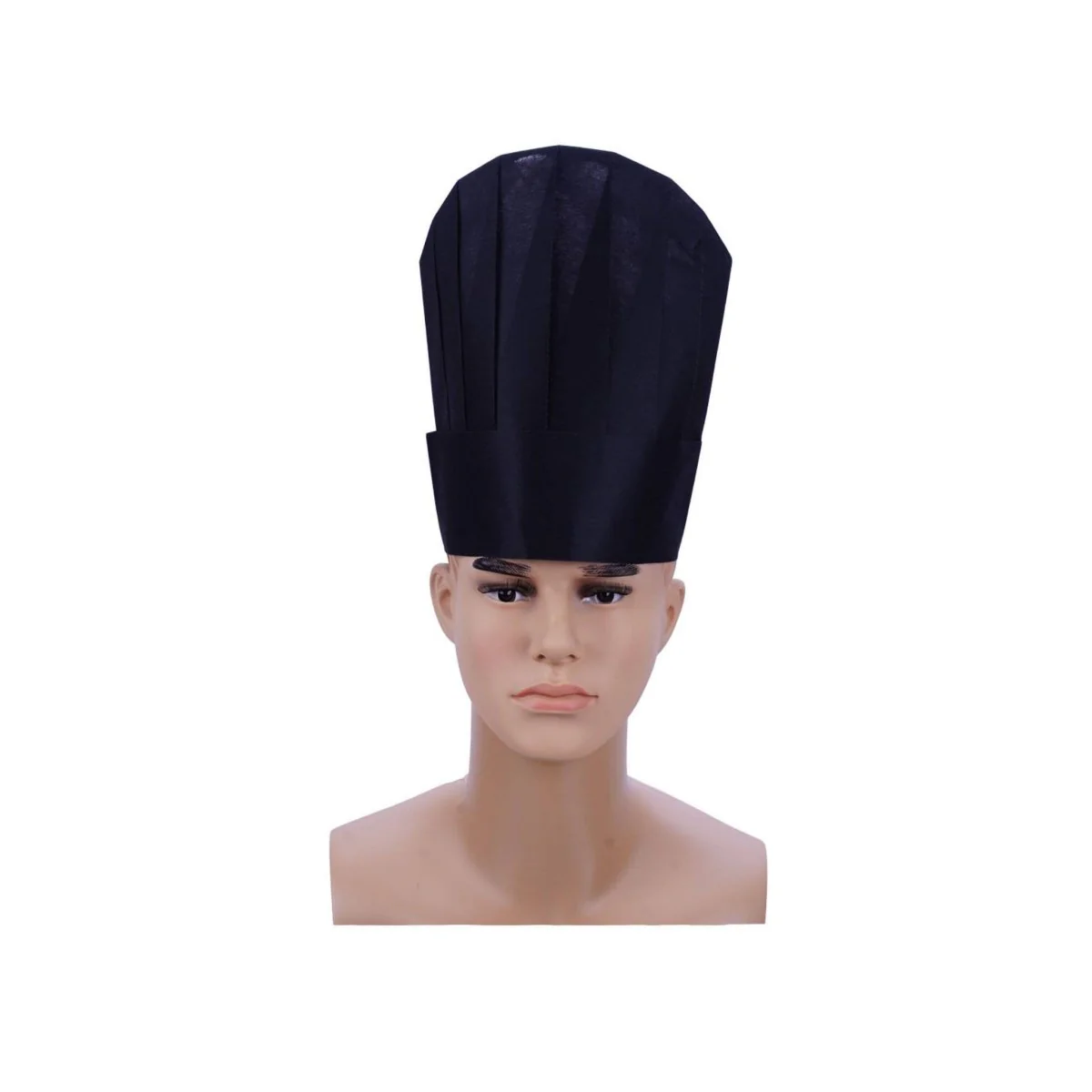 Non Woven Chef Hat 9 Inch Black 50 Pieces X 4 Packets