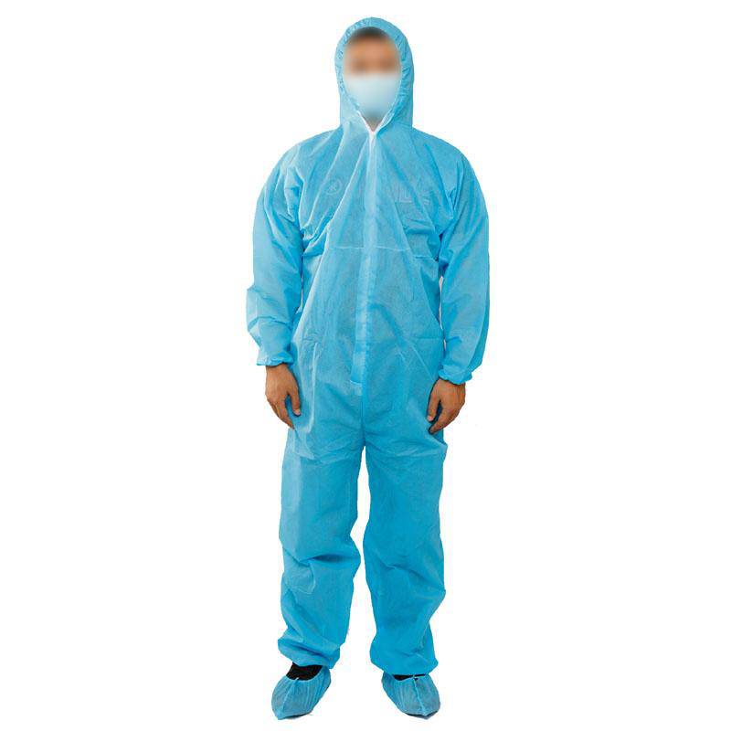 Non-Woven Coverall with Hood + Shoe Cover 1 Set