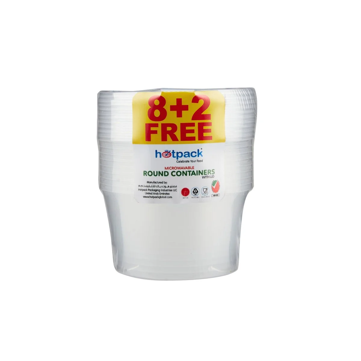 Offer Pack Clear Microwavable Round Container - Image 2