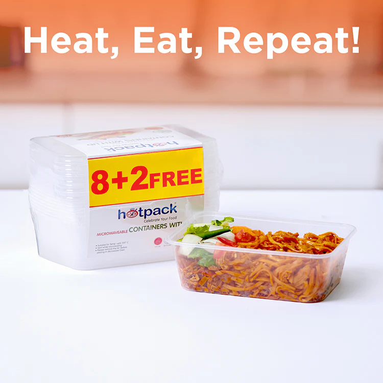Offer Pack Clear Microwaveable Rectangle Container - Image 12