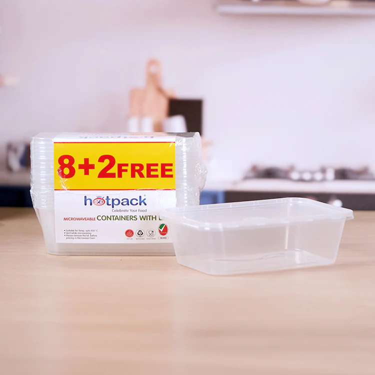 Offer Pack Clear Microwaveable Rectangle Container - Image 19