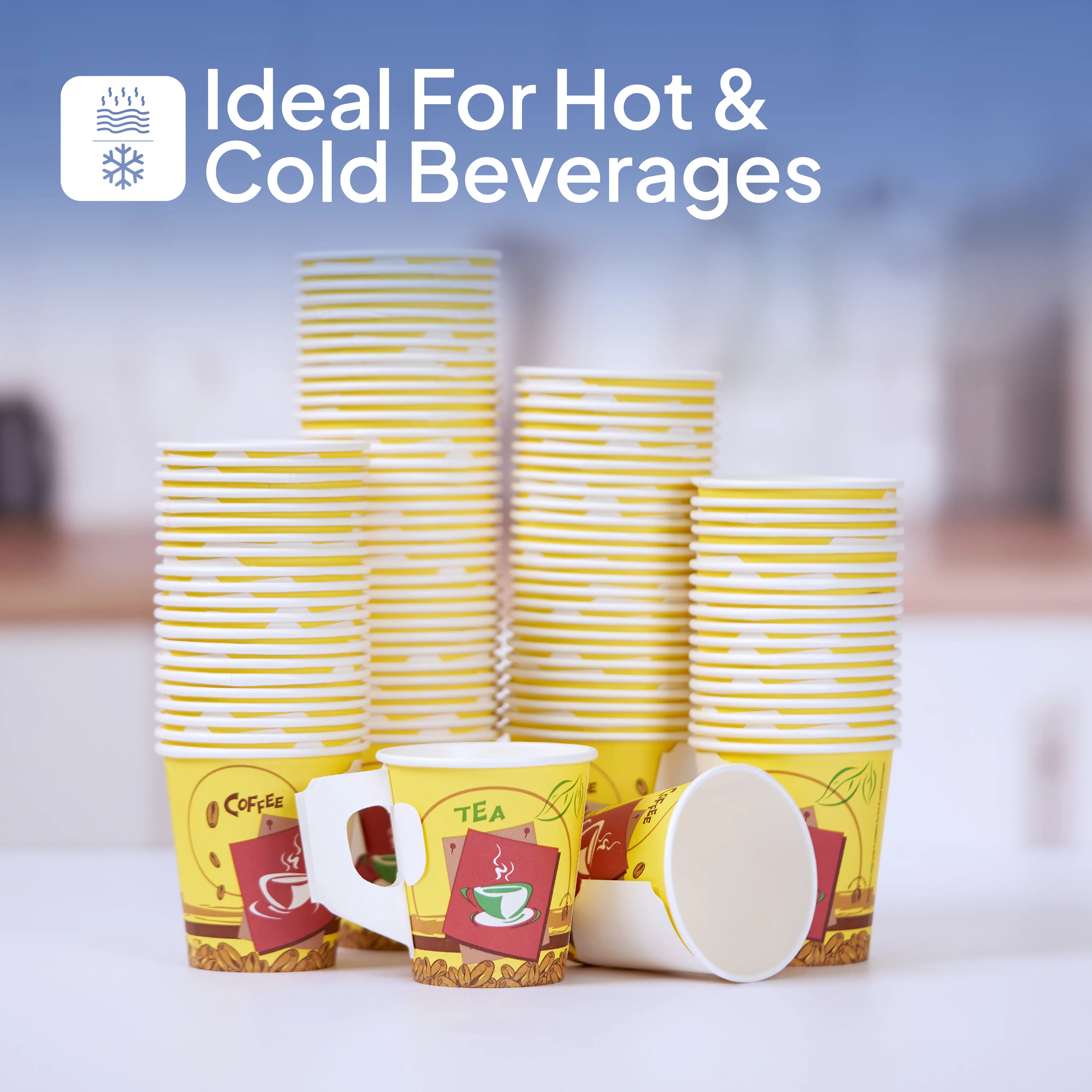 Offer Pack Single Wall Paper Cup With Handle - Image 4