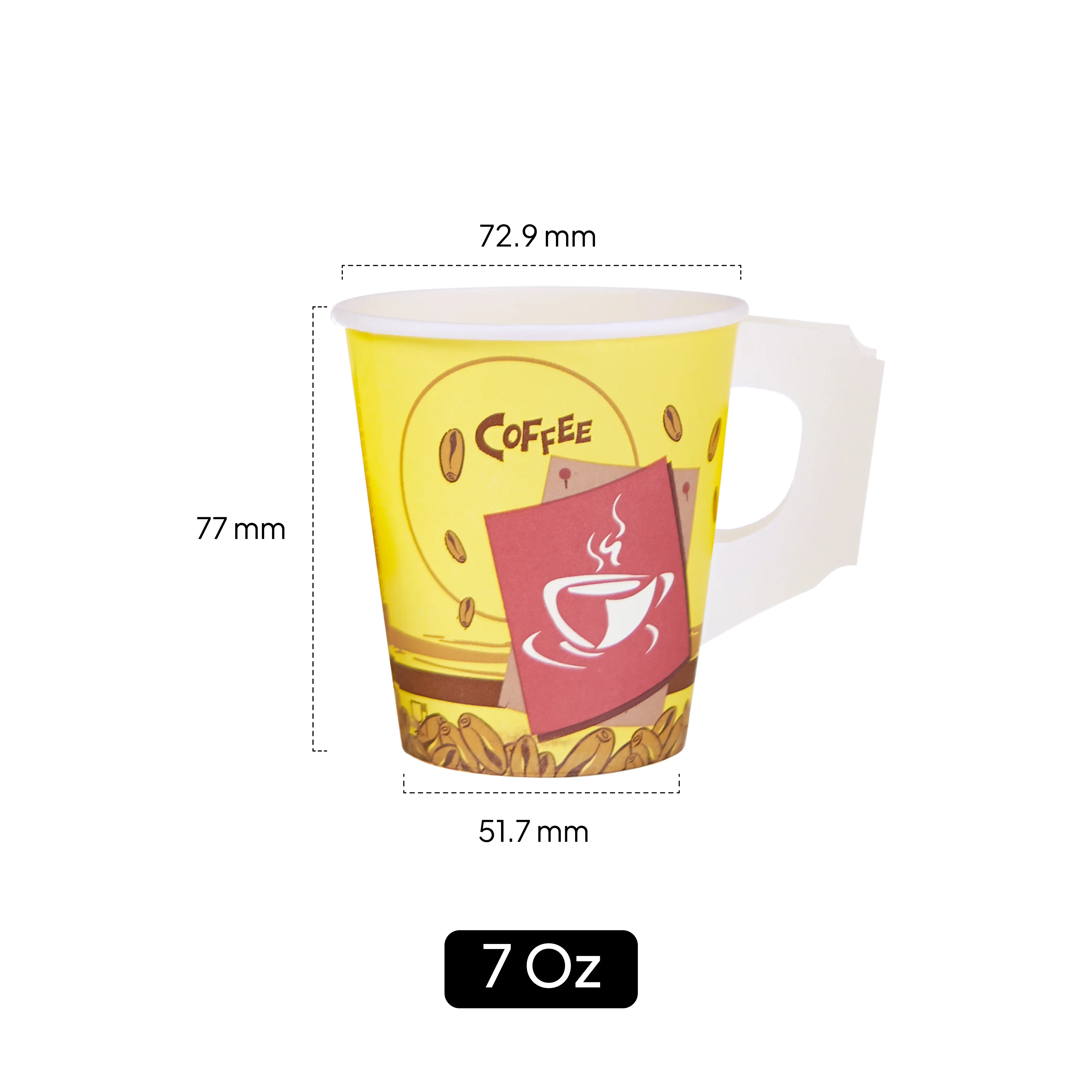 Offer Pack Single Wall Paper Cup With Handle - Image 5