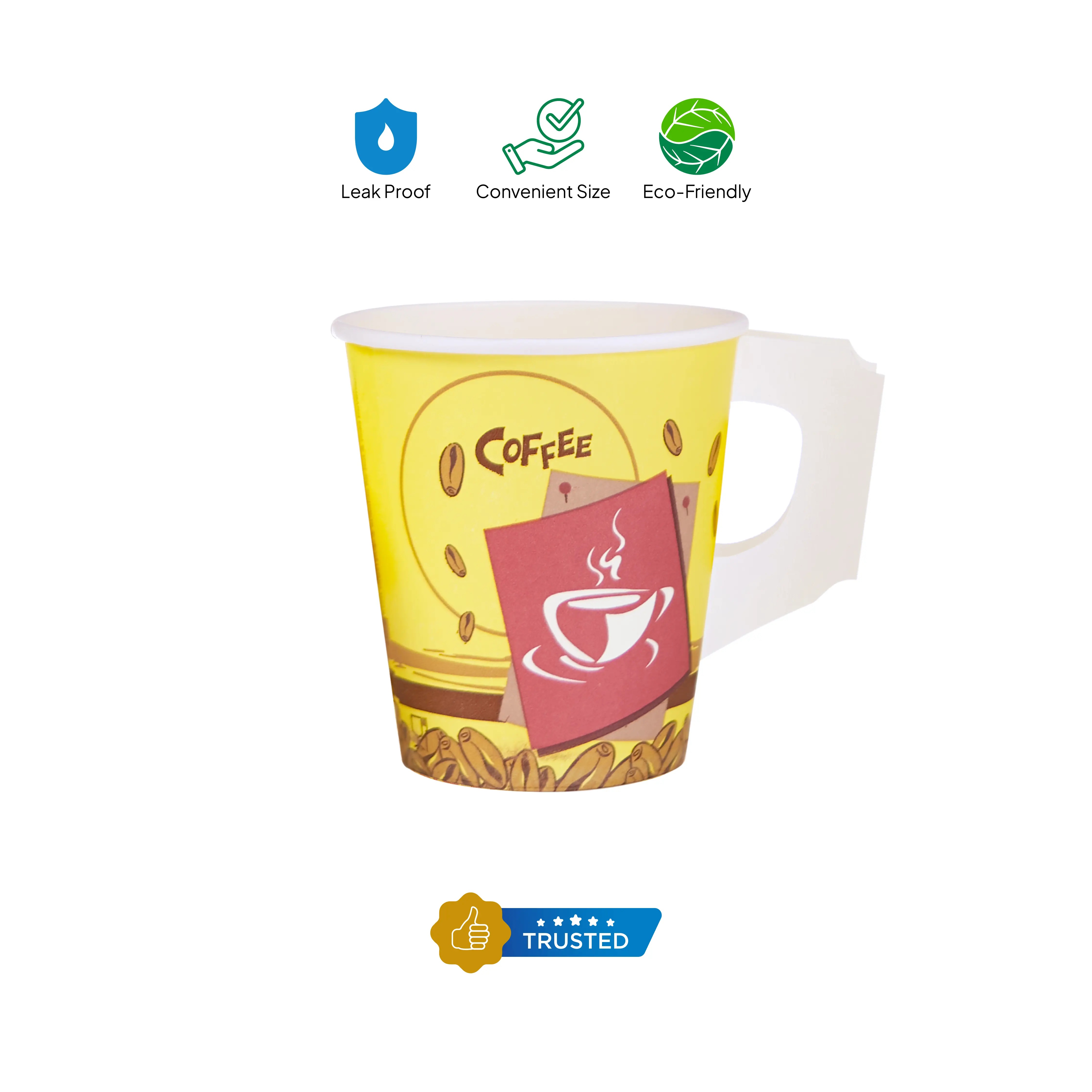 Offer Pack Single Wall Paper Cup With Handle - Image 7