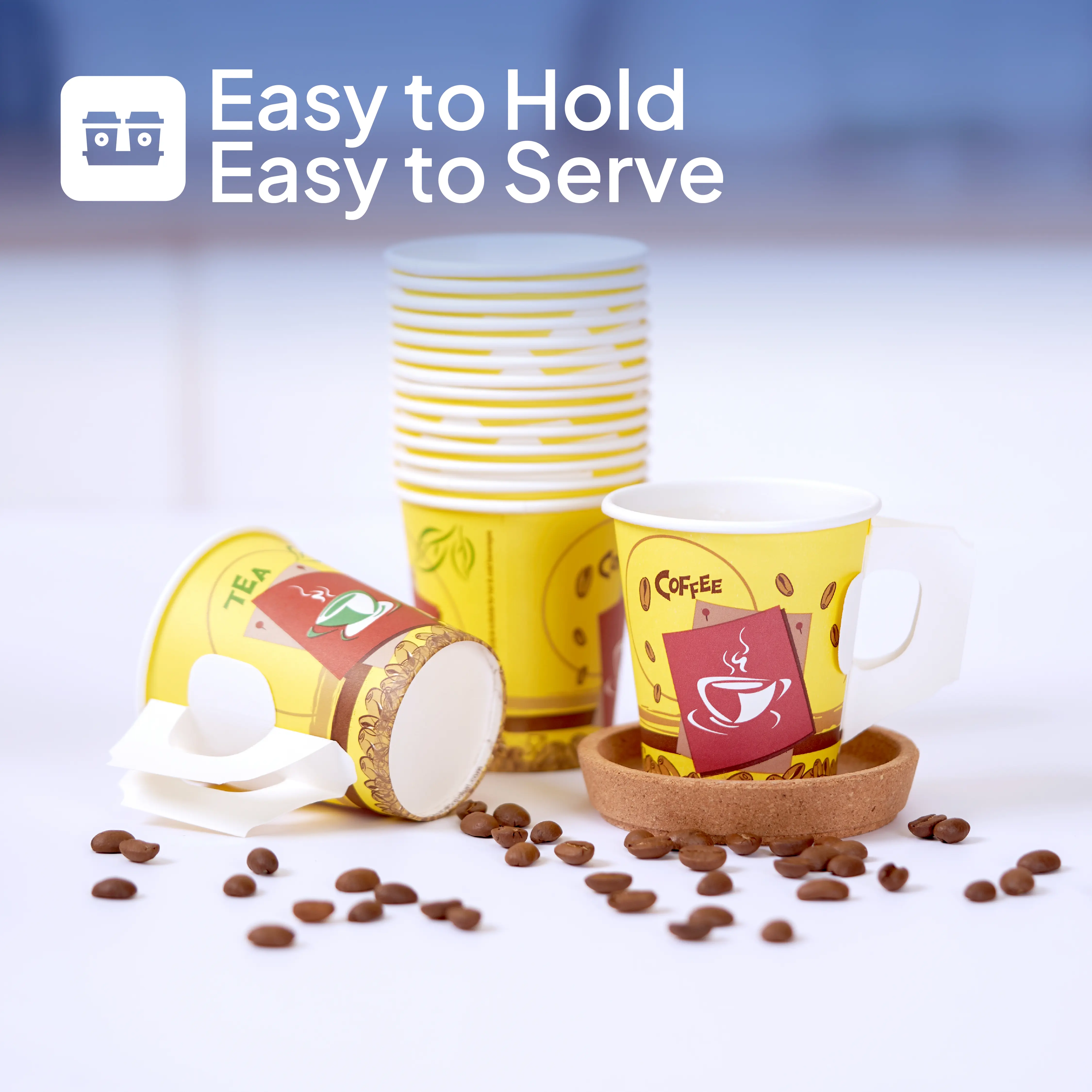 Offer Pack Single Wall Paper Cup With Handle - Image 8