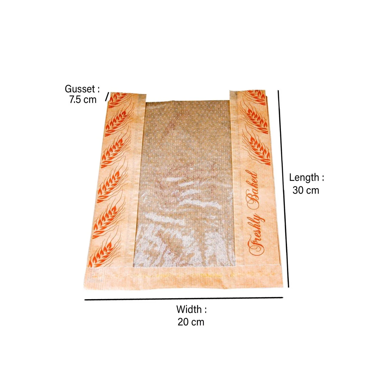 Paper Bread Bag With Window 1000 Pieces - Image 4