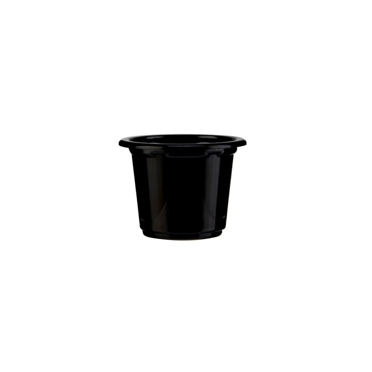 PET Black Base Portion Cup with Lid - Image 3