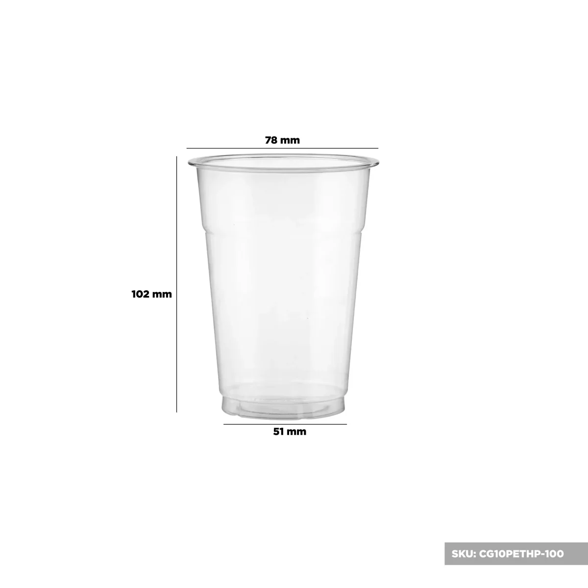 PET Clear Juice Cup 78 Diameter - Image 6