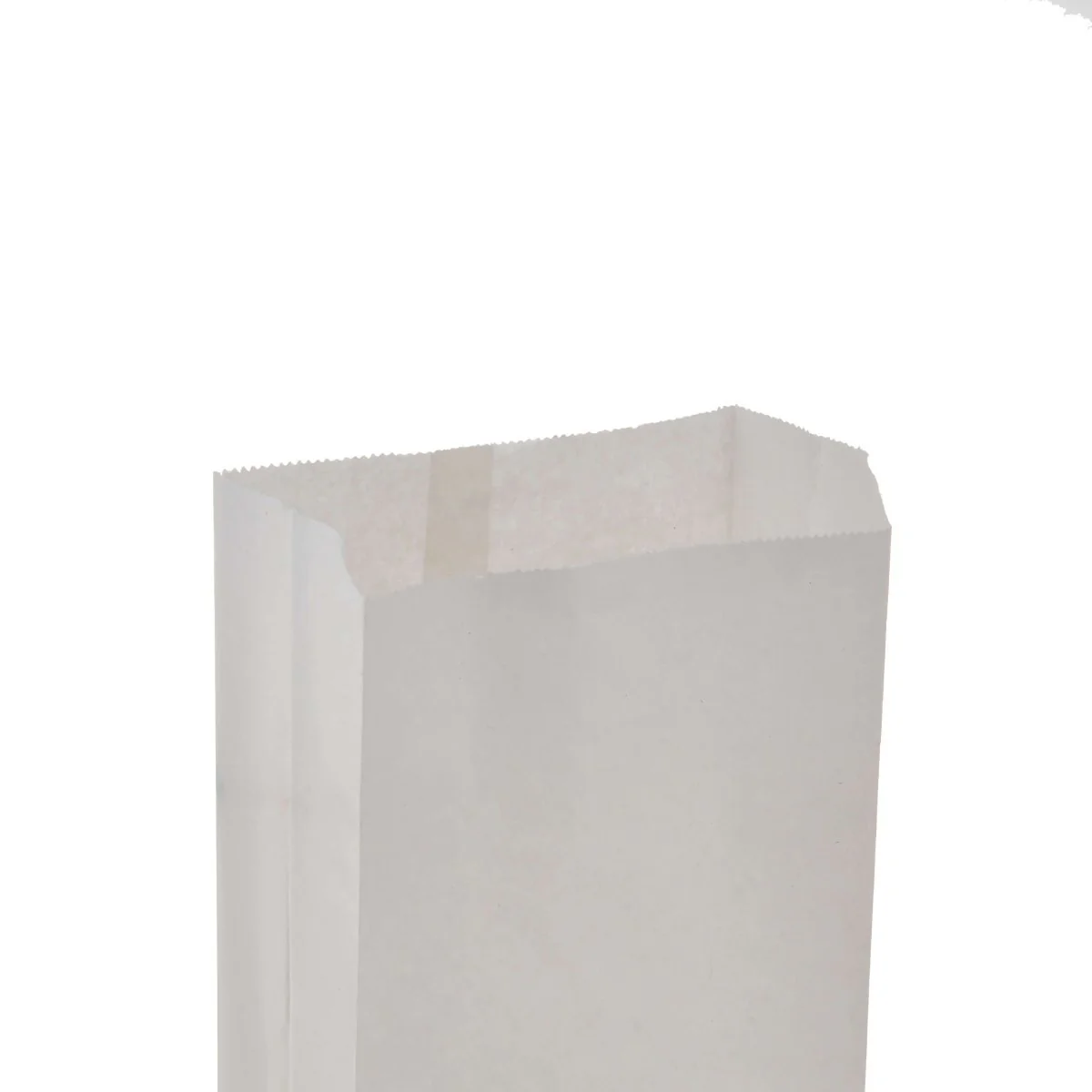 Pinch Flat Bottom Bags White Paper Bag - Image 13