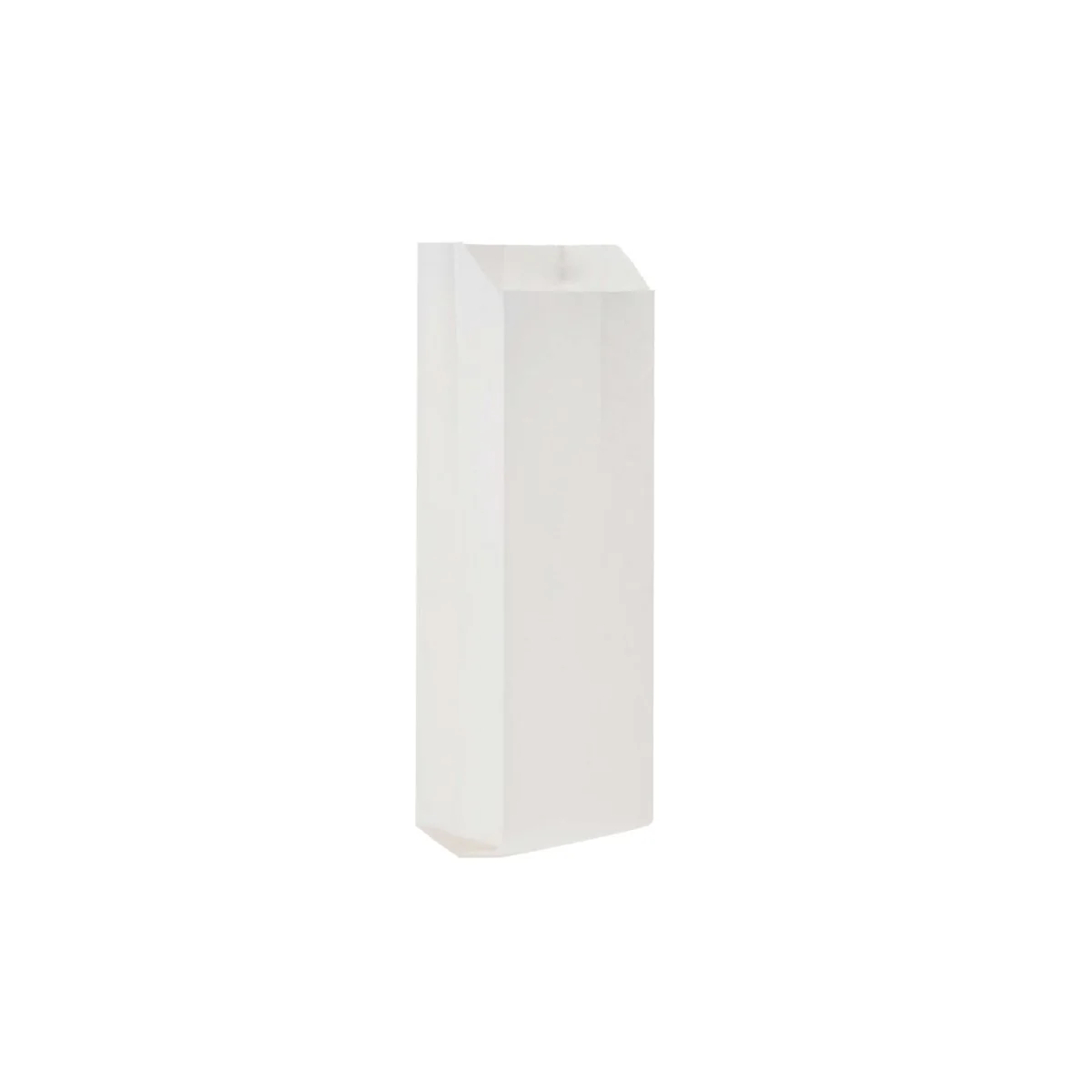 Pinch Flat Bottom Bags White Paper Bag - Image 4