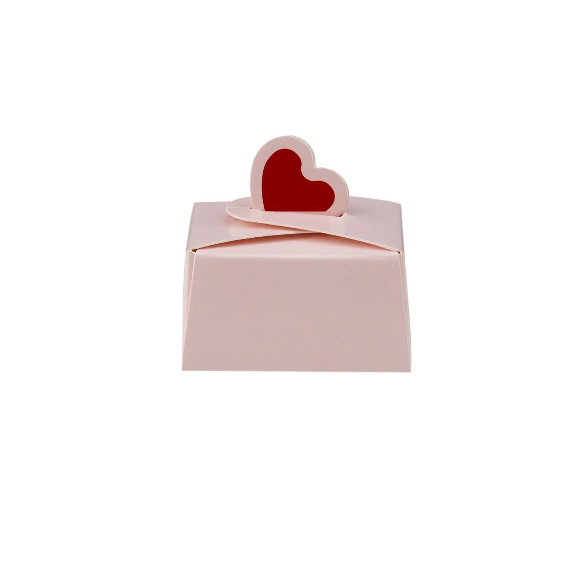 Pink Favour Box With Heart - Image 3