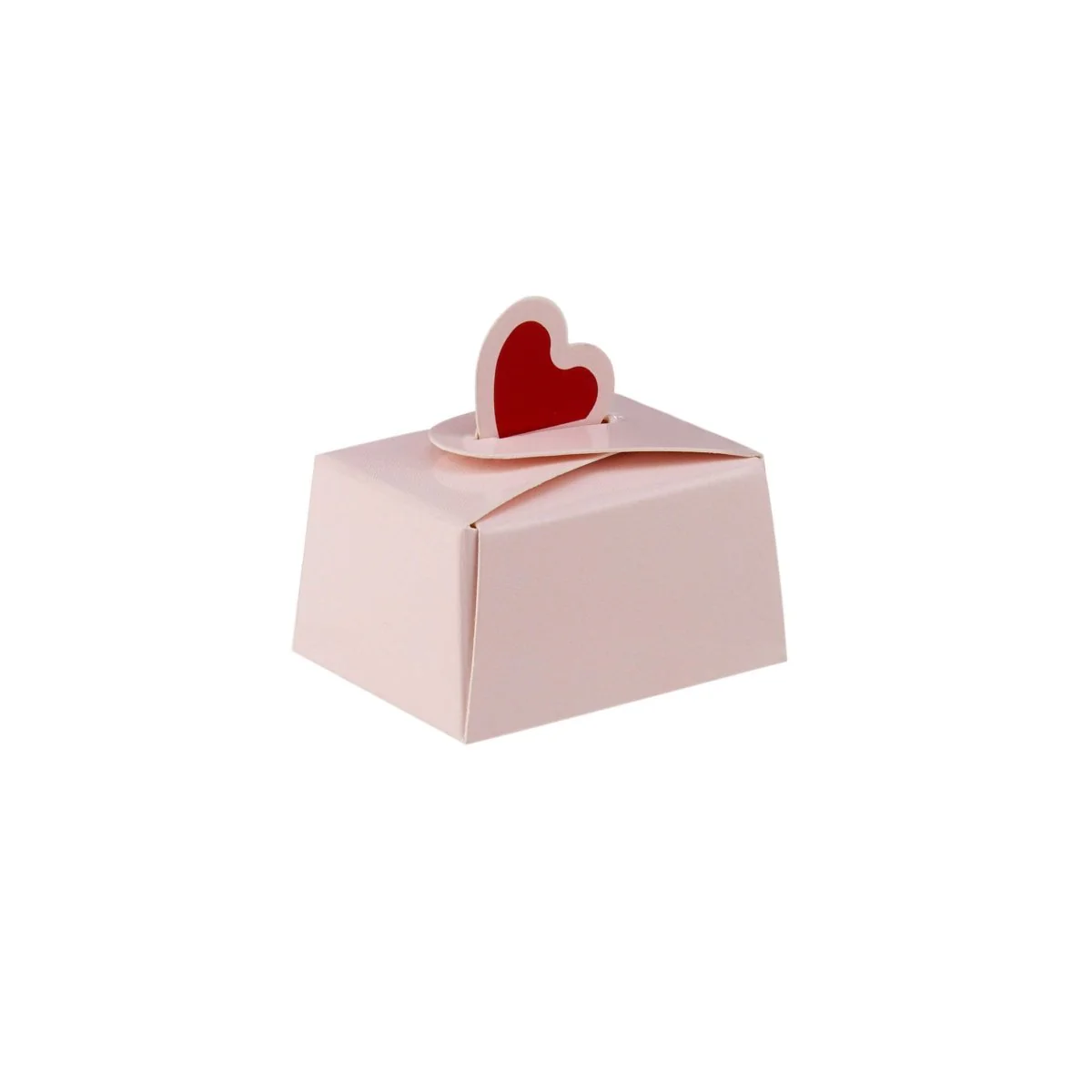 Pink Favour Box With Heart - Image 4