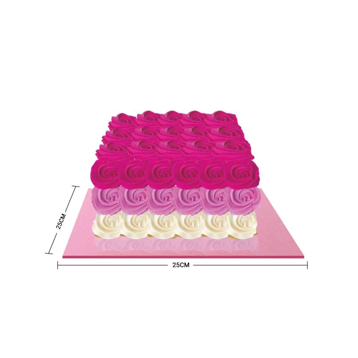 Pink Square Cake Board 5 Pieces - Image 11