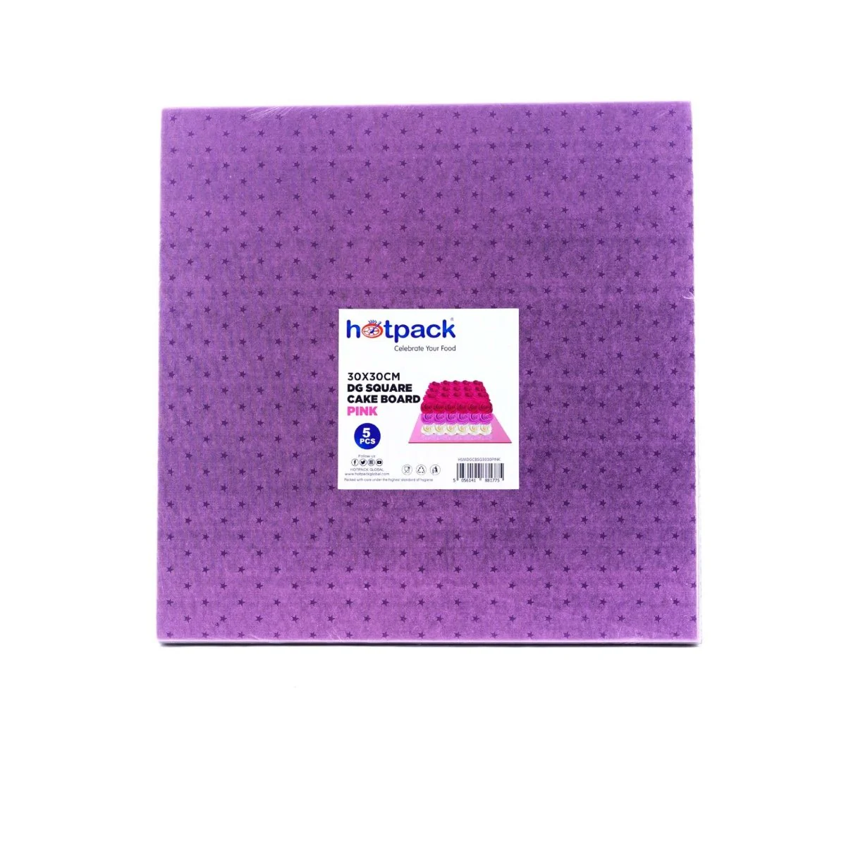 Pink Square Cake Board 5 Pieces - Image 13