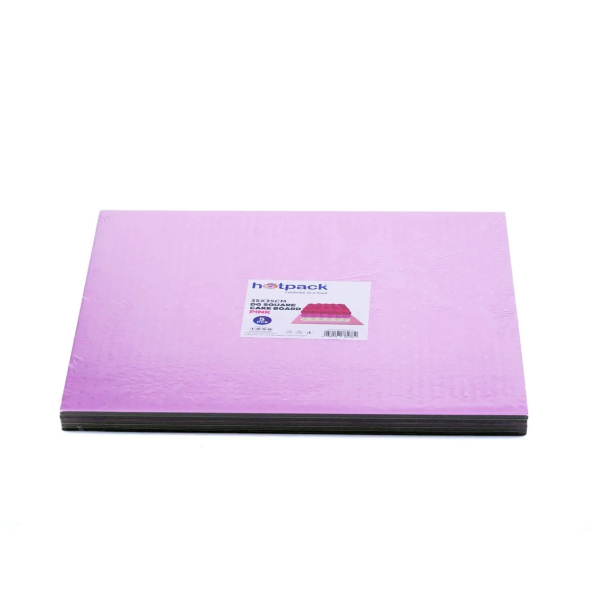 Pink Square Cake Board 5 Pieces - Image 23