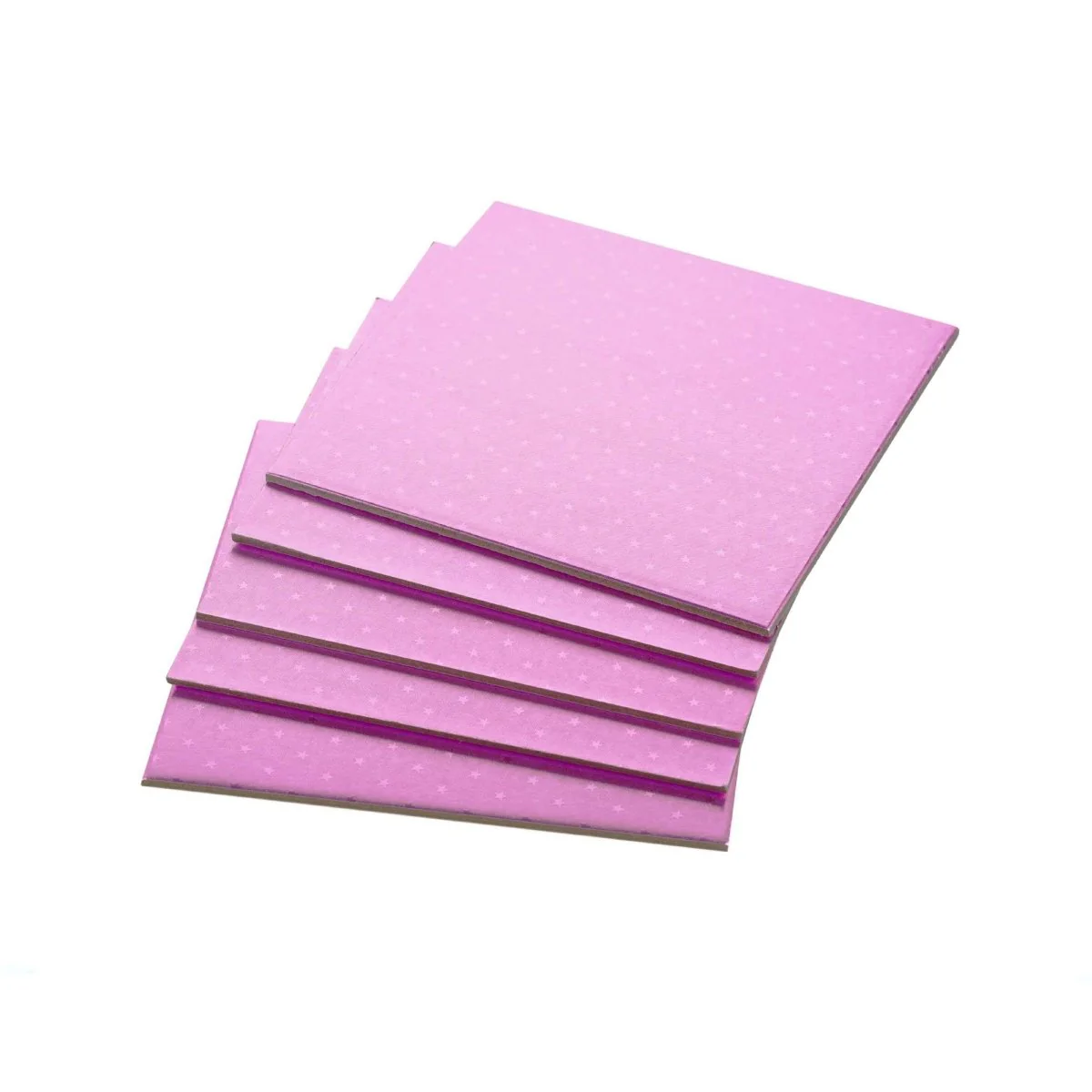 Pink Square Cake Board 5 Pieces - Image 3