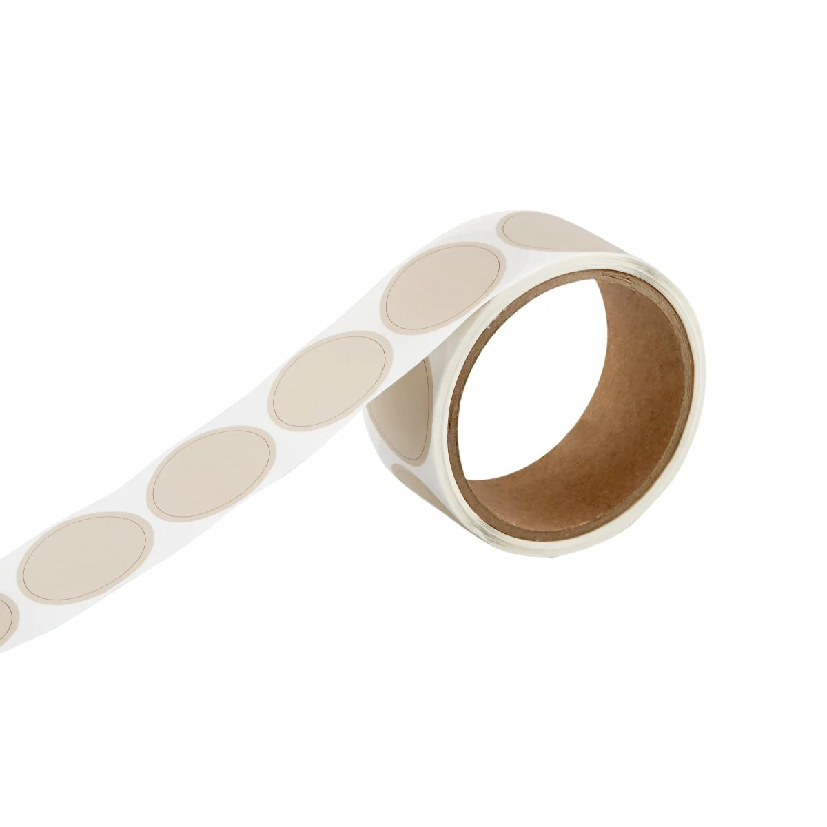 Plain Beige Sticker Roll 250 Pieces - Image 3