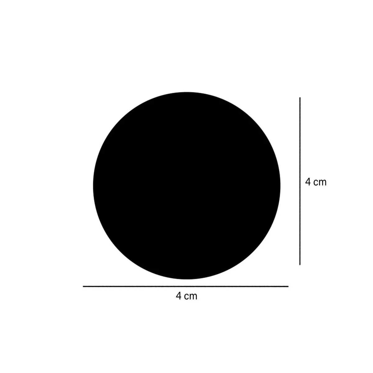 Plain Black Sticker Roll 250 Pieces - Image 2
