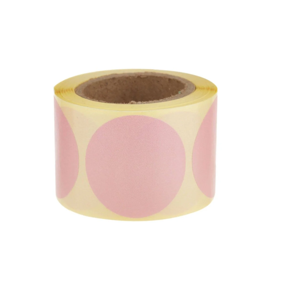 Plain Pink Sticker Roll 250 Pieces - Image 3