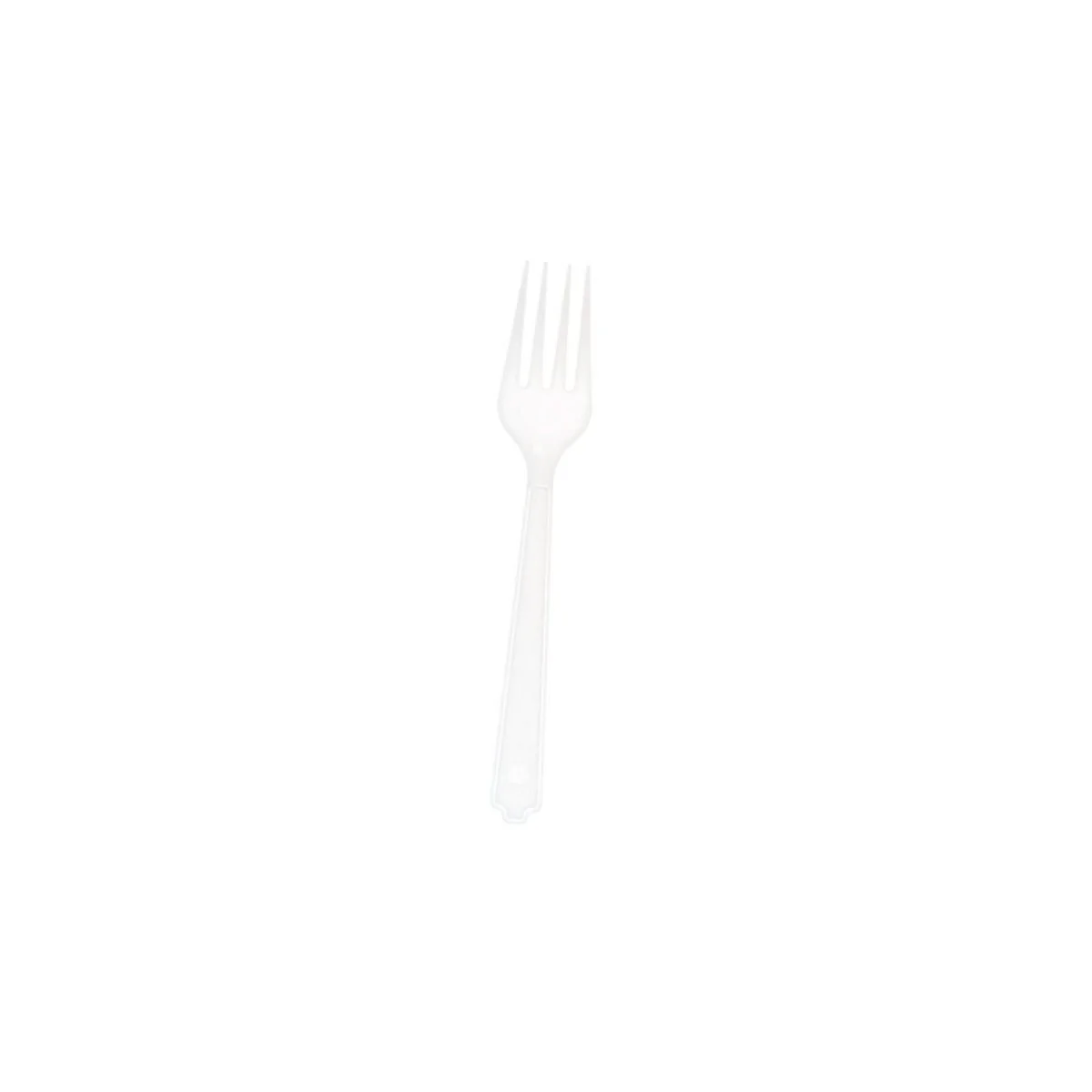 Plastic Medium Duty White PP Fork 1000 Pieces