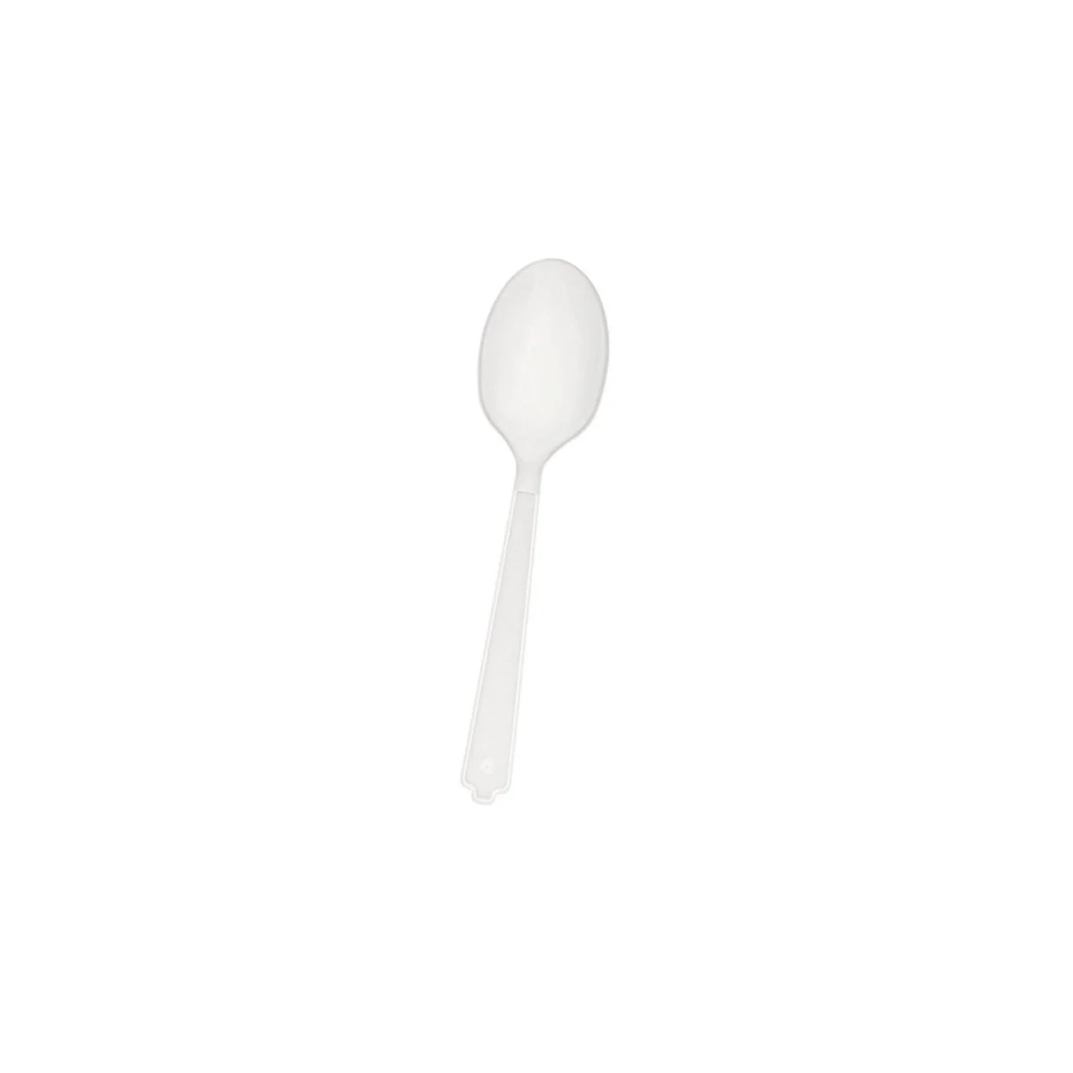 Plastic Medium Duty White PP Spoon 1000 Pieces