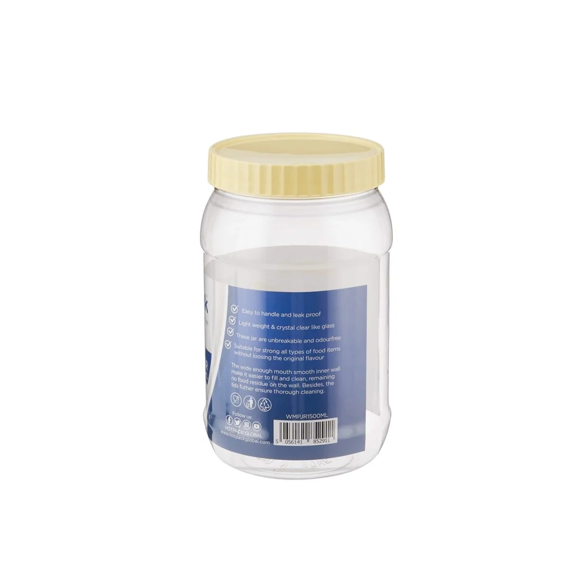Plastic Storage Jar With Lid - Image 13