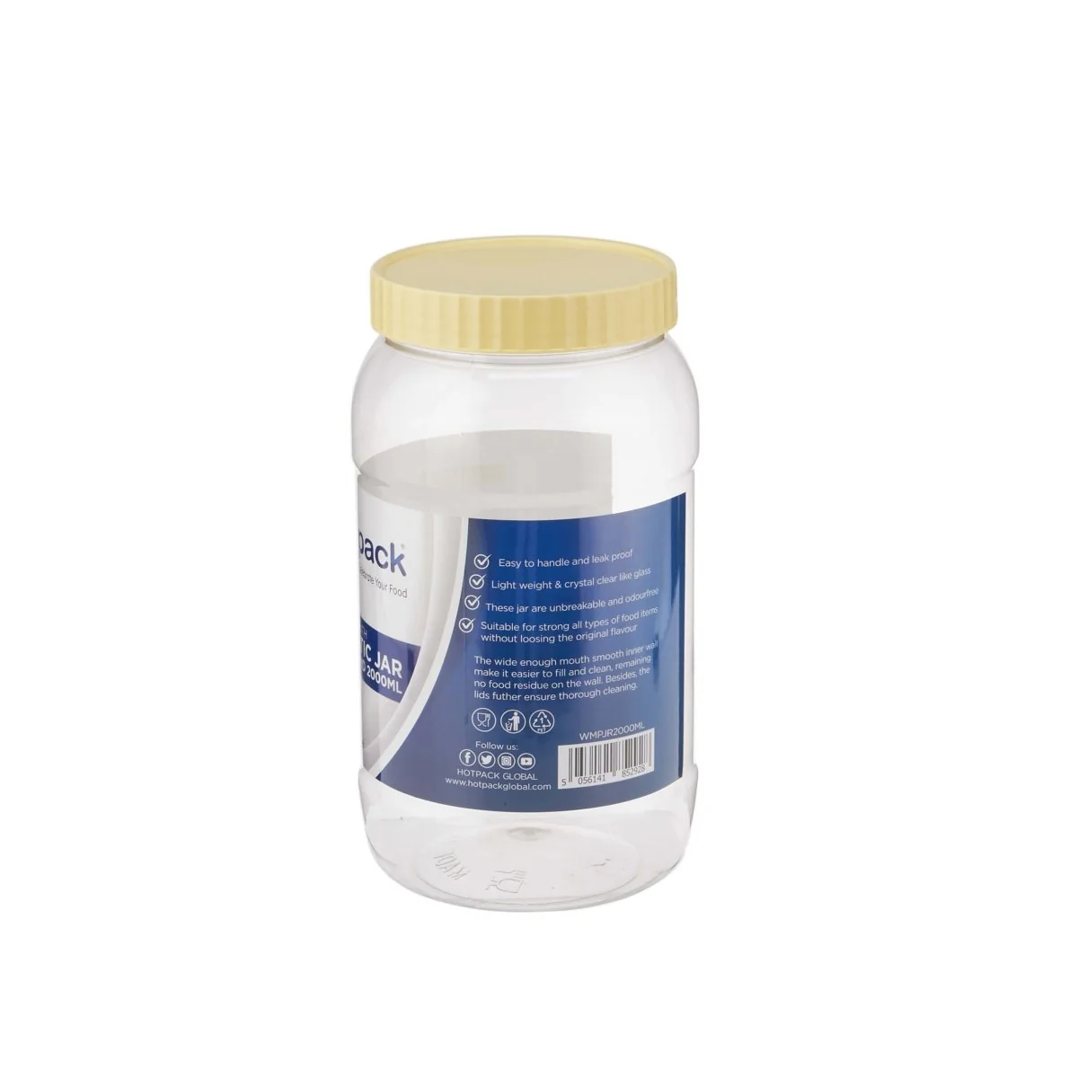 Plastic Storage Jar With Lid - Image 18
