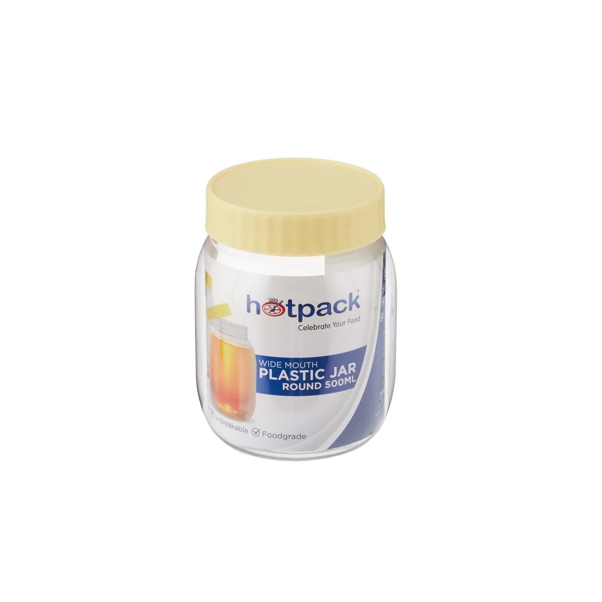 Plastic Storage Jar With Lid - Image 2