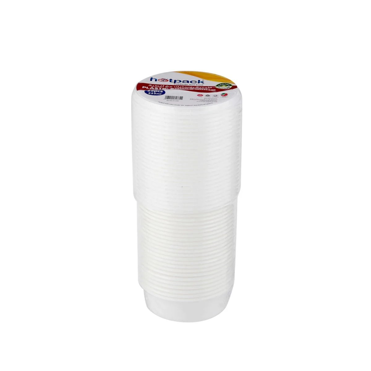 Plastic White Bowl 225ml With Lid 25 Pieces + Plastic White Bowl 400ml With Lid 25 Pieces - Image 16