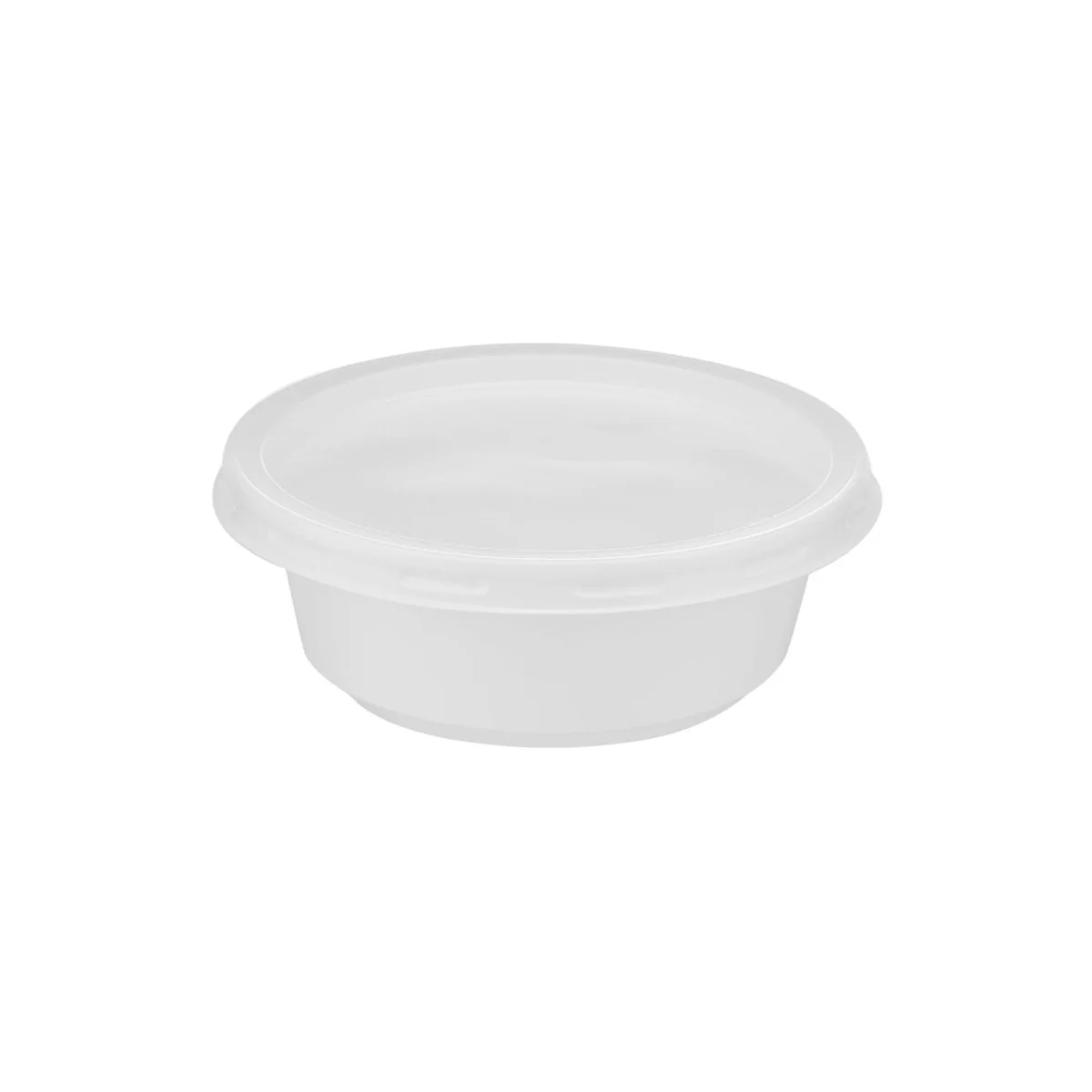 Plastic White Bowl 225ml With Lid 25 Pieces + Plastic White Bowl 400ml With Lid 25 Pieces - Image 4