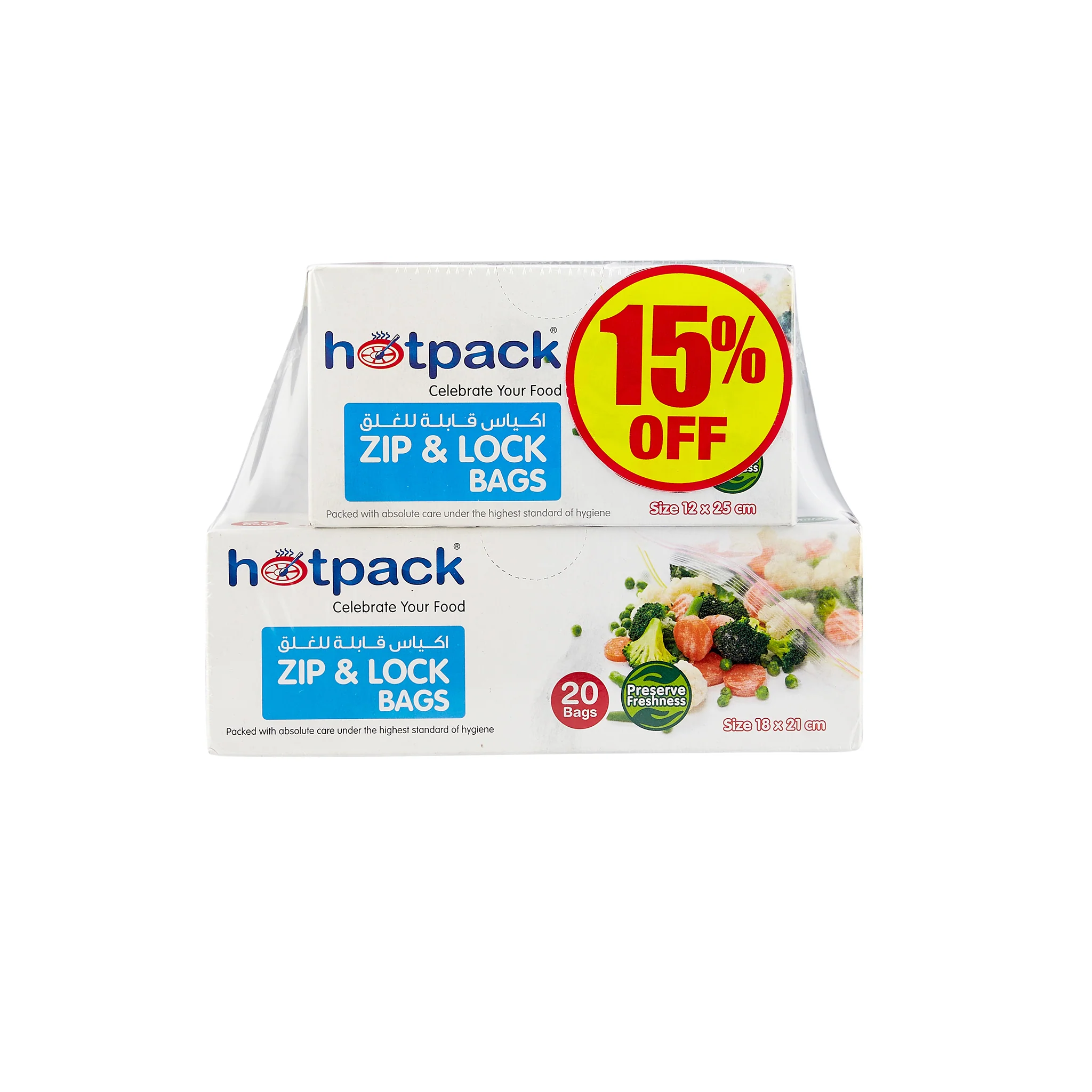 Plastic Zipper Lock Bag Combo