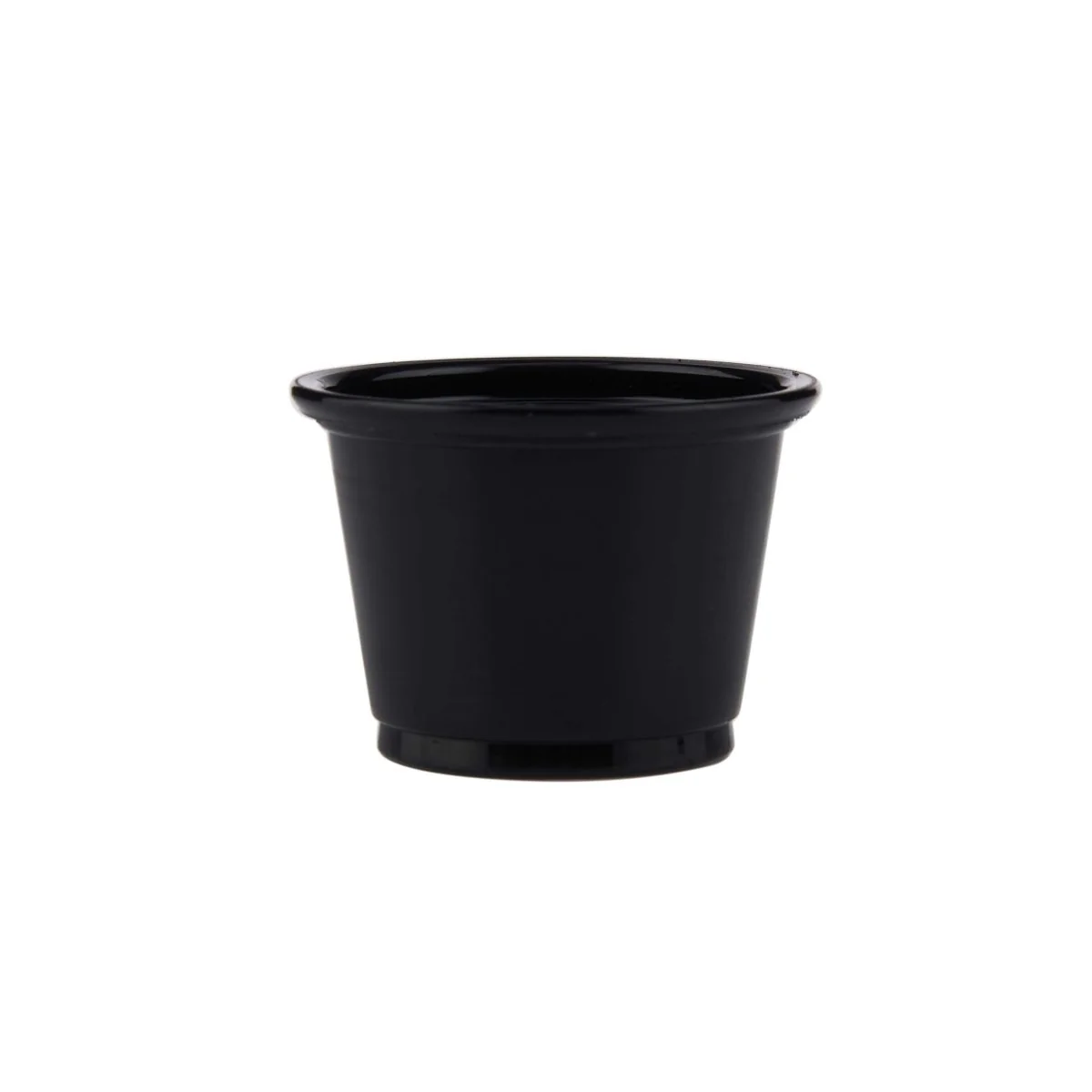PP Black Base Portion Cup with Lid - Image 2