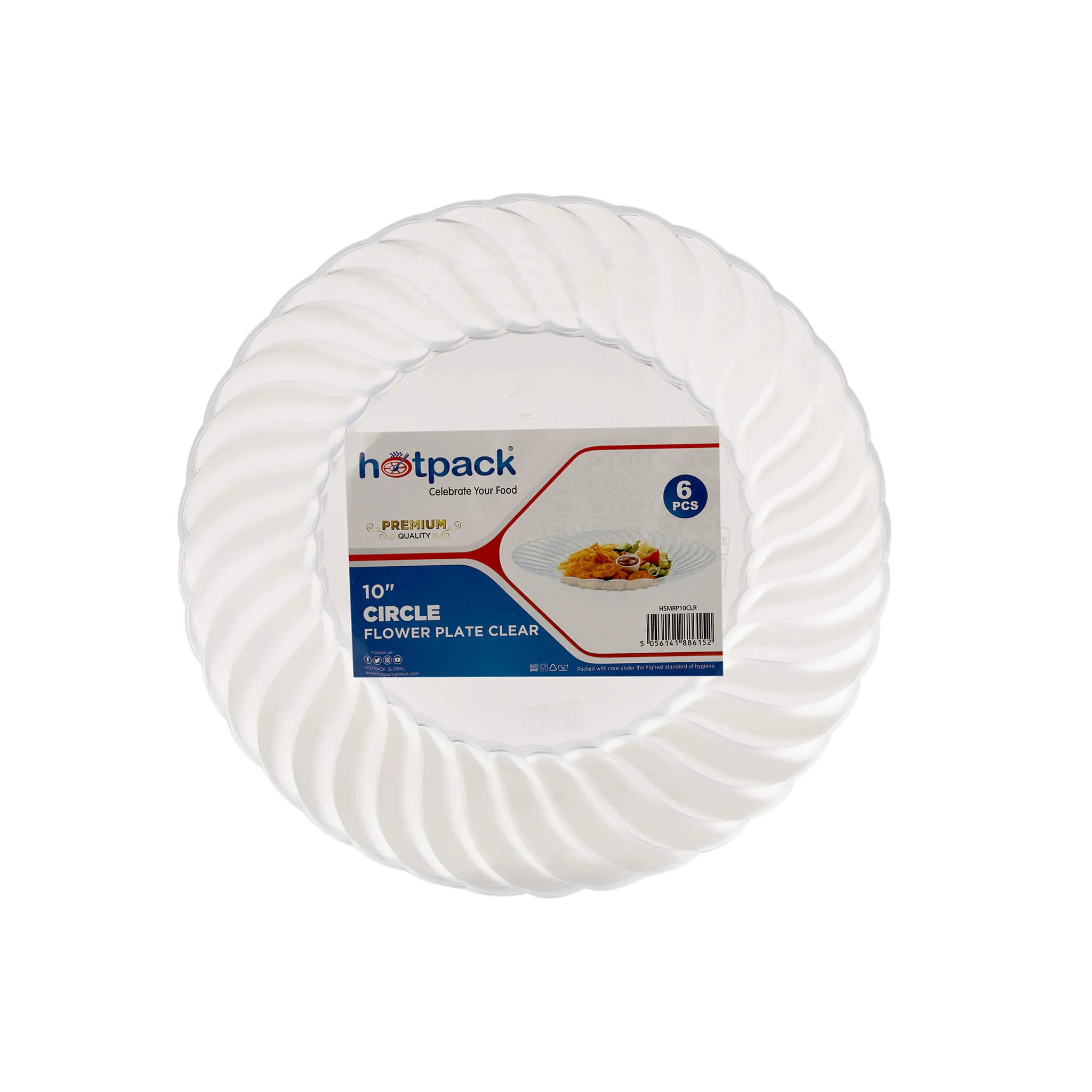 Premium Circle Flower Plate 6 Pieces - Image 152