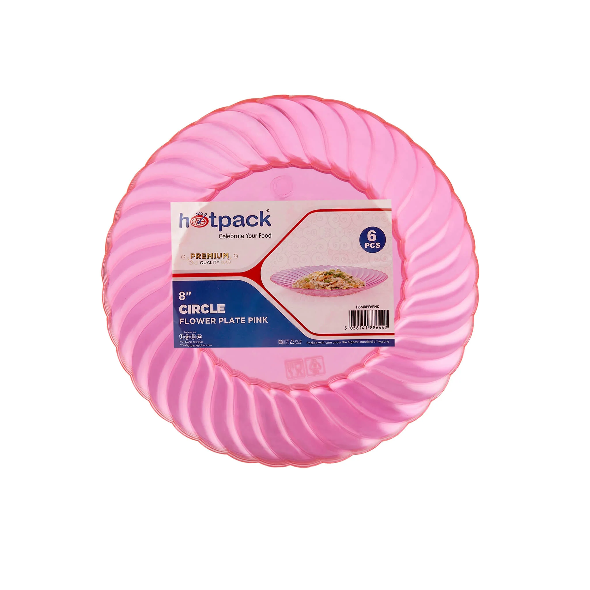 Premium Circle Flower Plate 6 Pieces - Image 44