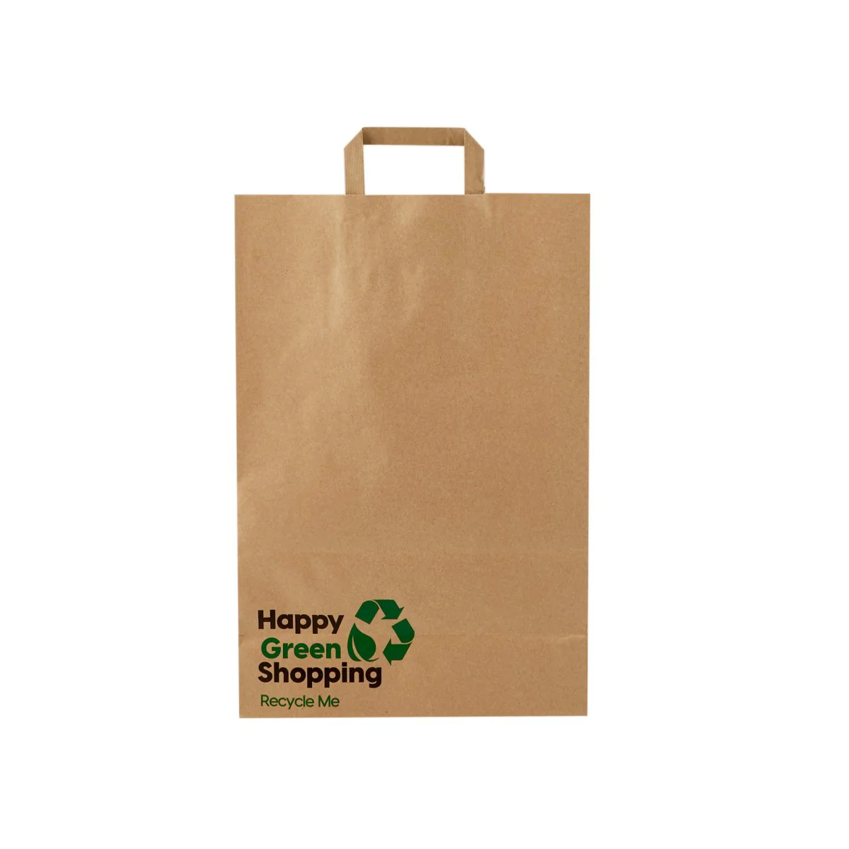 Printed Brown Paper Shopping Bag - Image 5