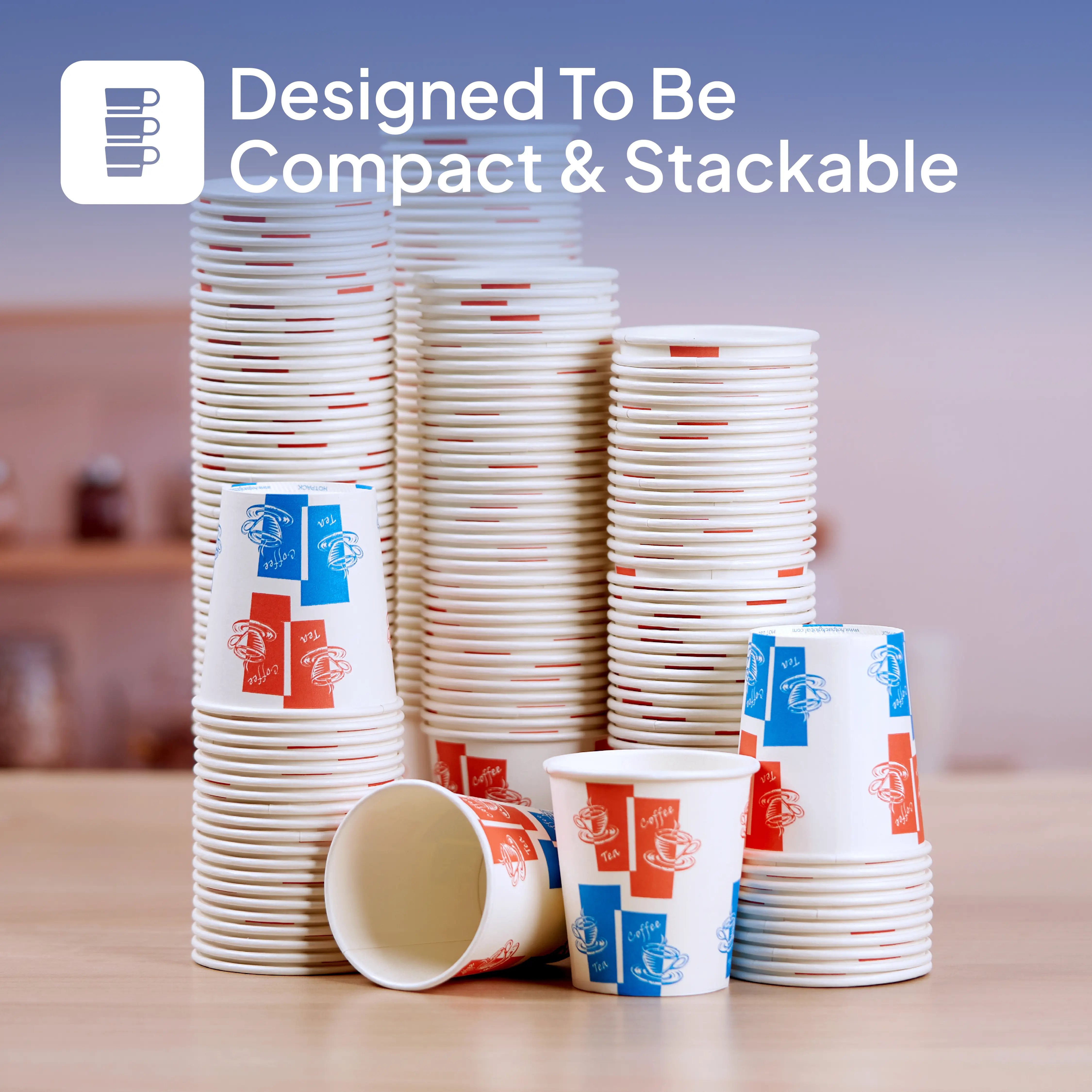 Printed Single Wall Paper Cups 6 oz - Image 4