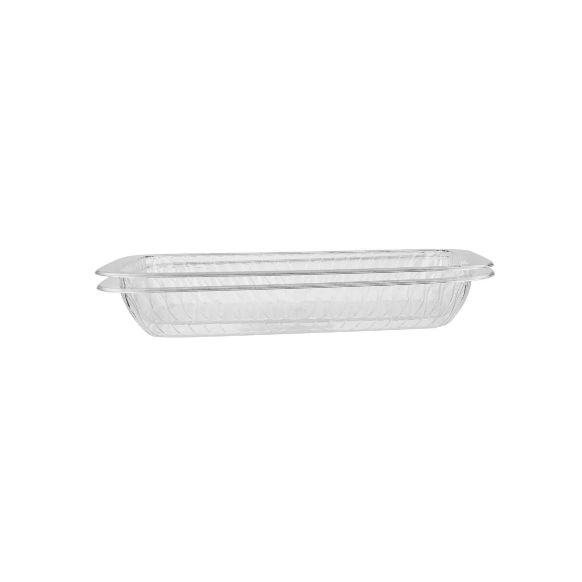 Rectangular Pudding Clear Disposable Tray - Image 2